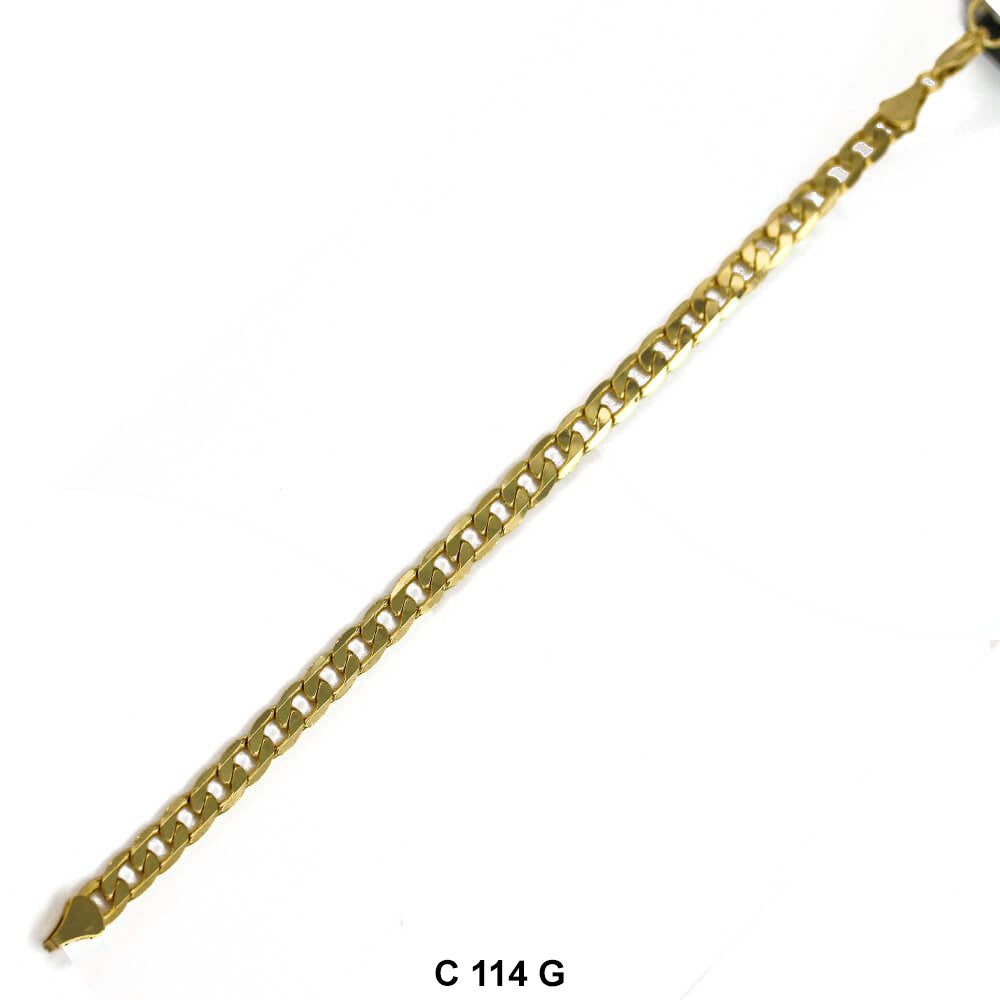 4.8 MM Cuban Bracelet C 114 G B