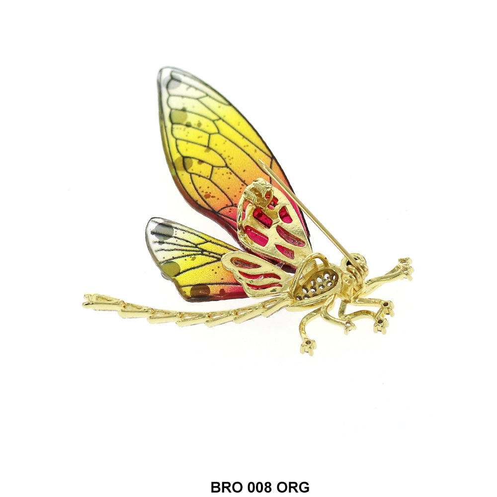 Butterfly Brooch BRO 008 ORG
