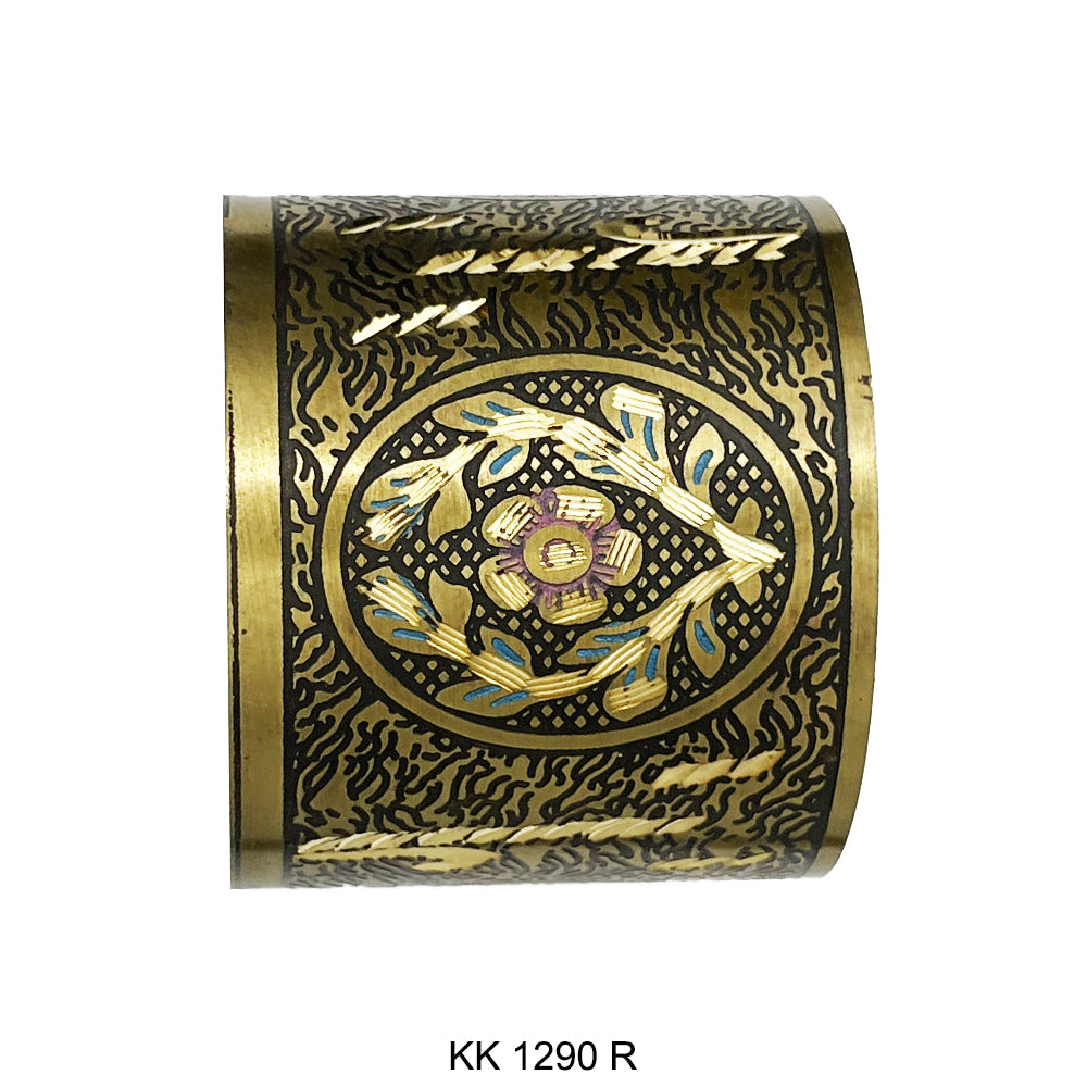 Hand Engraved Cuff Bangle Bracelet KK 1290 R