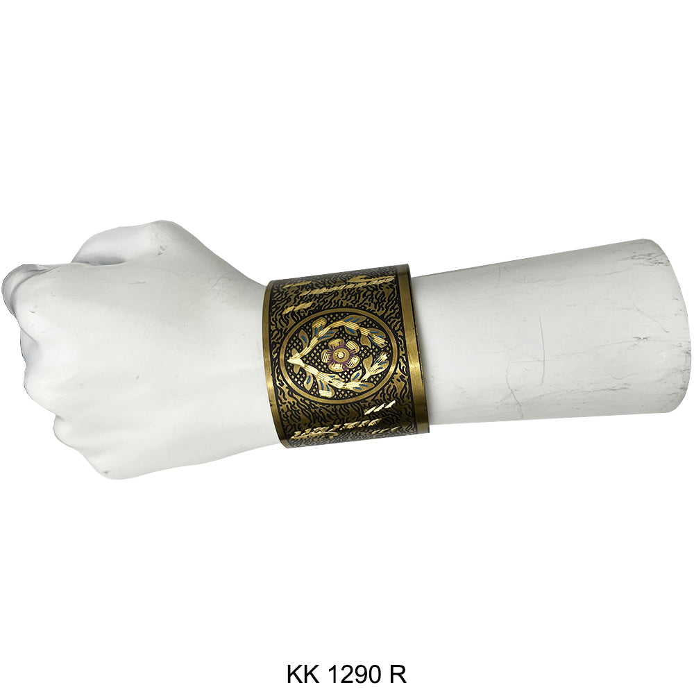 Hand Engraved Cuff Bangle Bracelet KK 1290 R