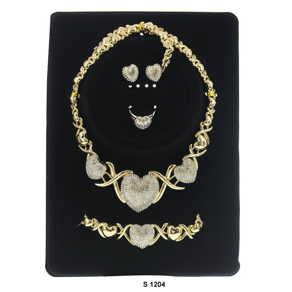 X And Hearts Necklace Set S 1204