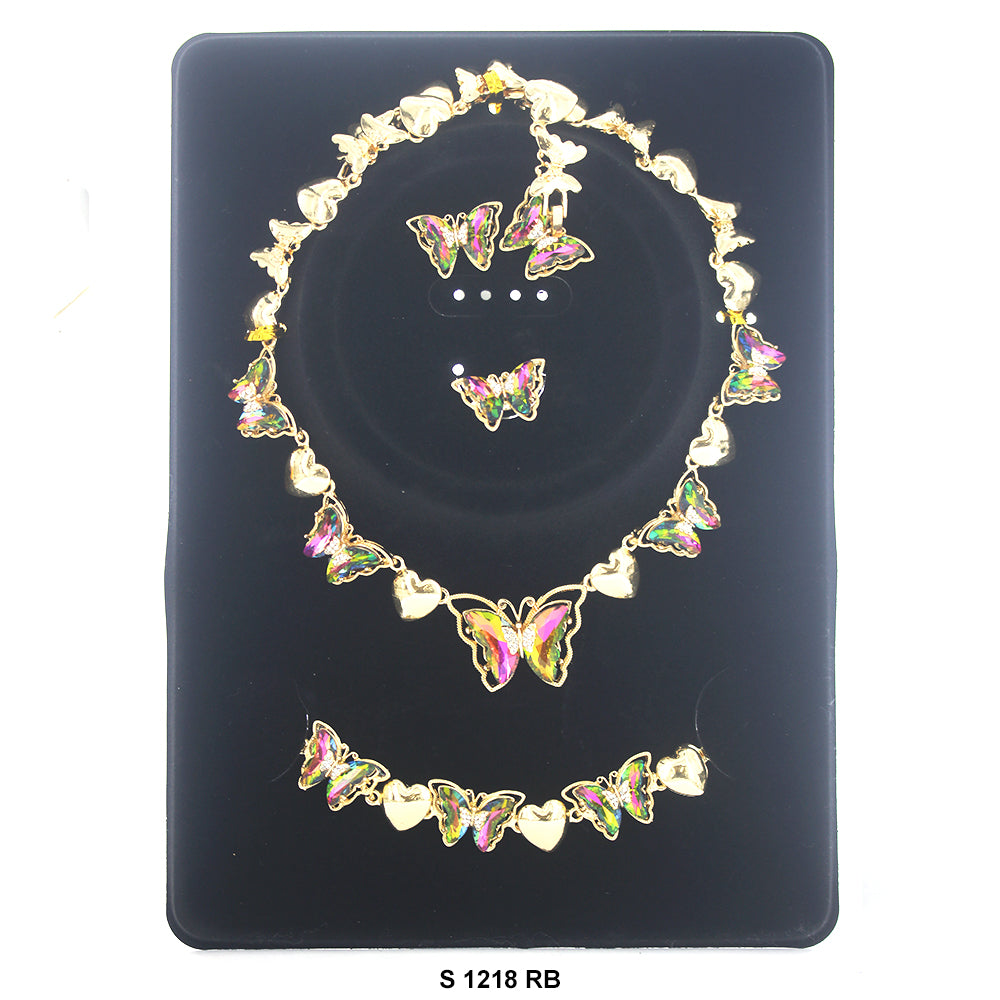 Butterfly Necklace Set S 1218 RB