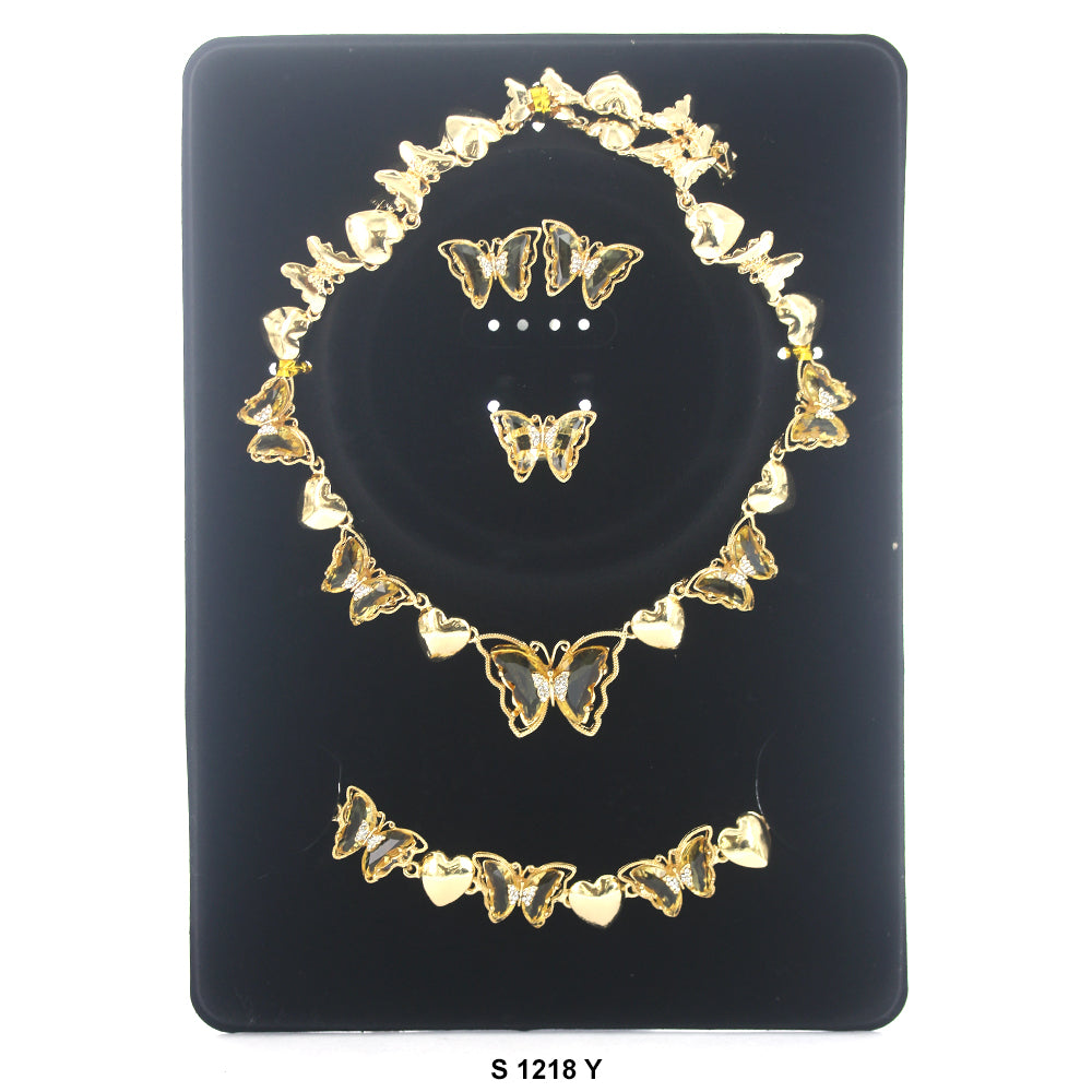 Butterfly Necklace Set S 1218 Y
