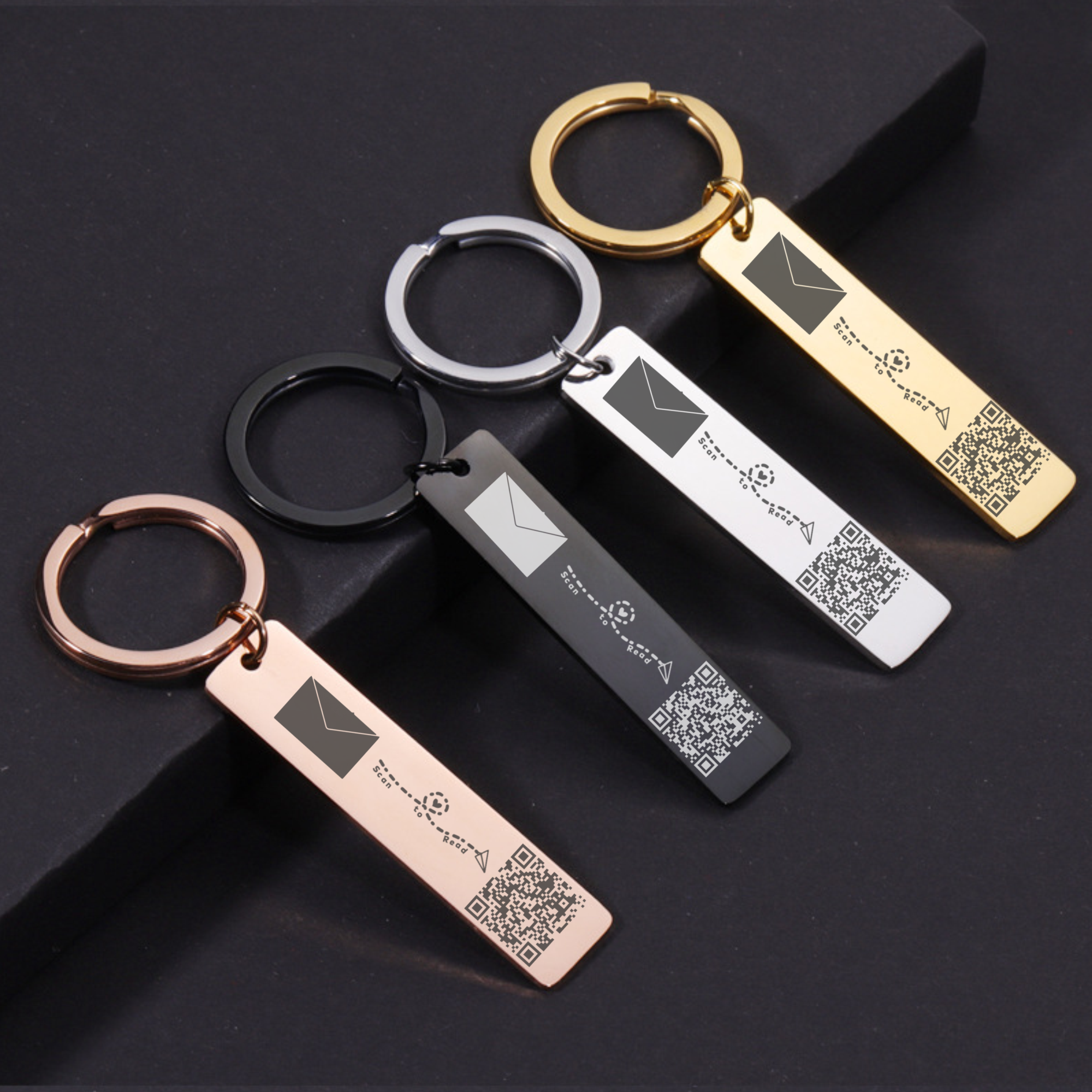 Engravable QR Code Scan Keychain KCK 1 C