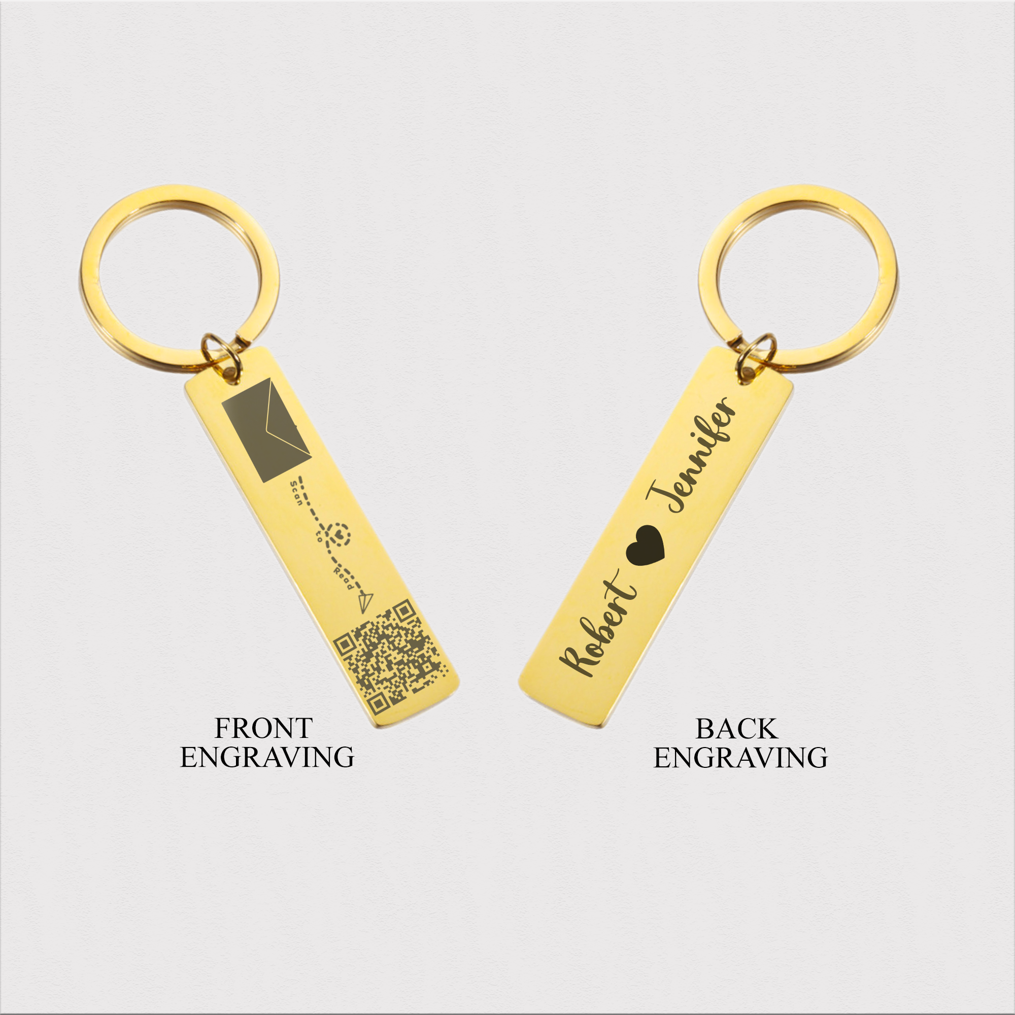 Engravable QR Code Scan Keychain KCK 1 C