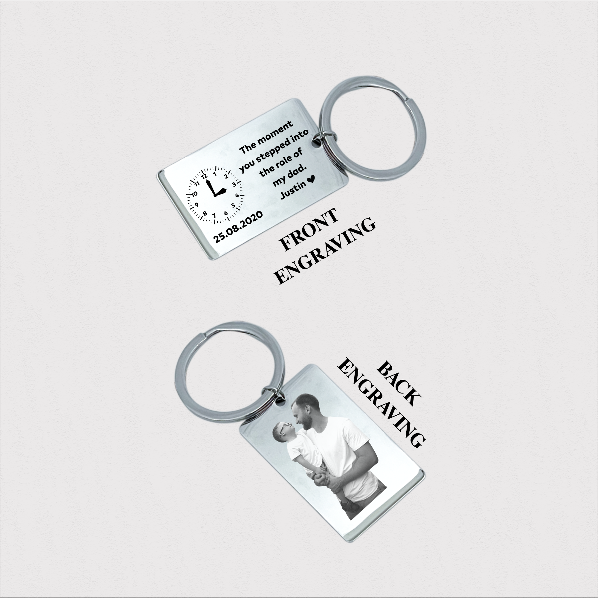 New Baby Status Keychain Gift for father KCK 22 B