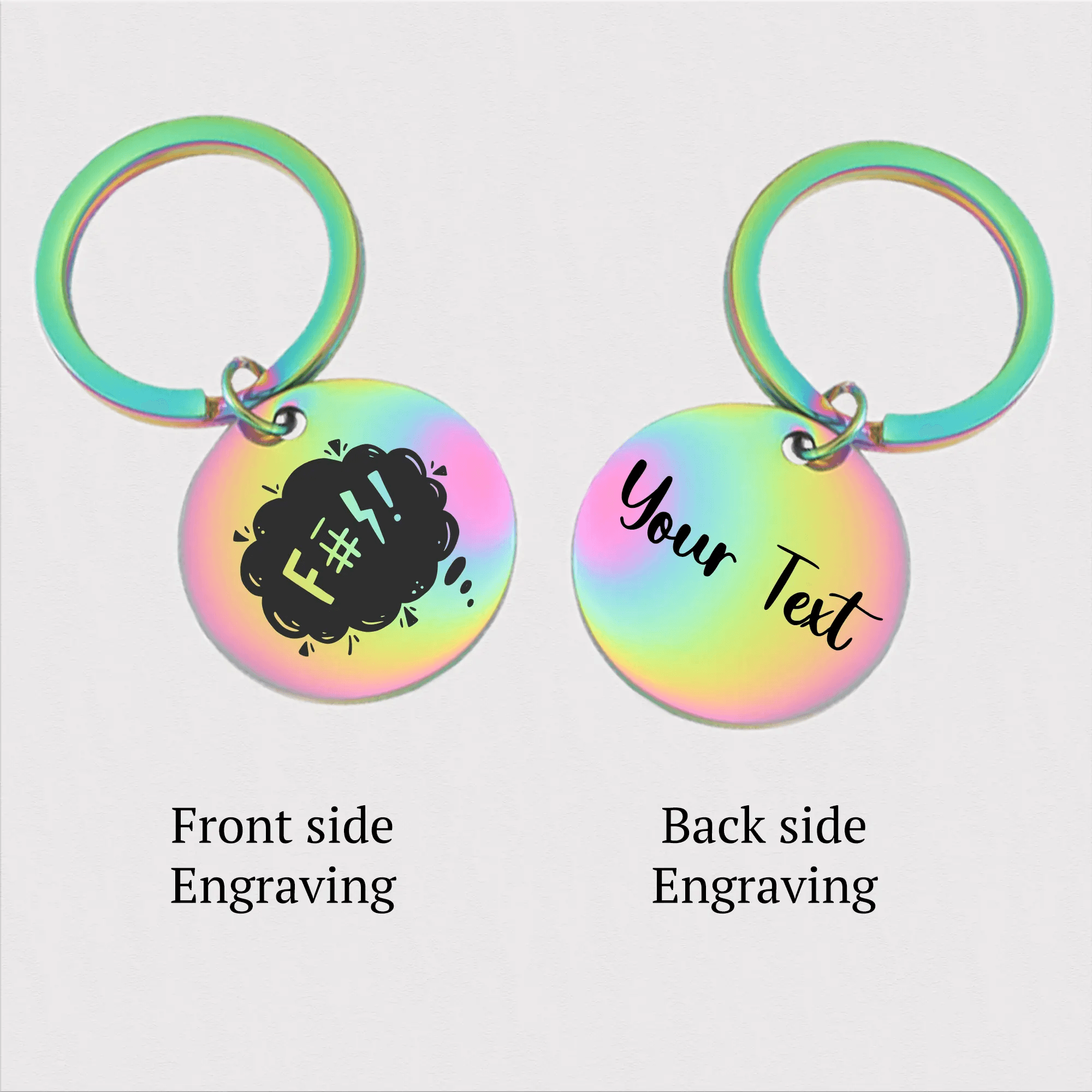 Funny Swear Words Keychain KCK 11 E