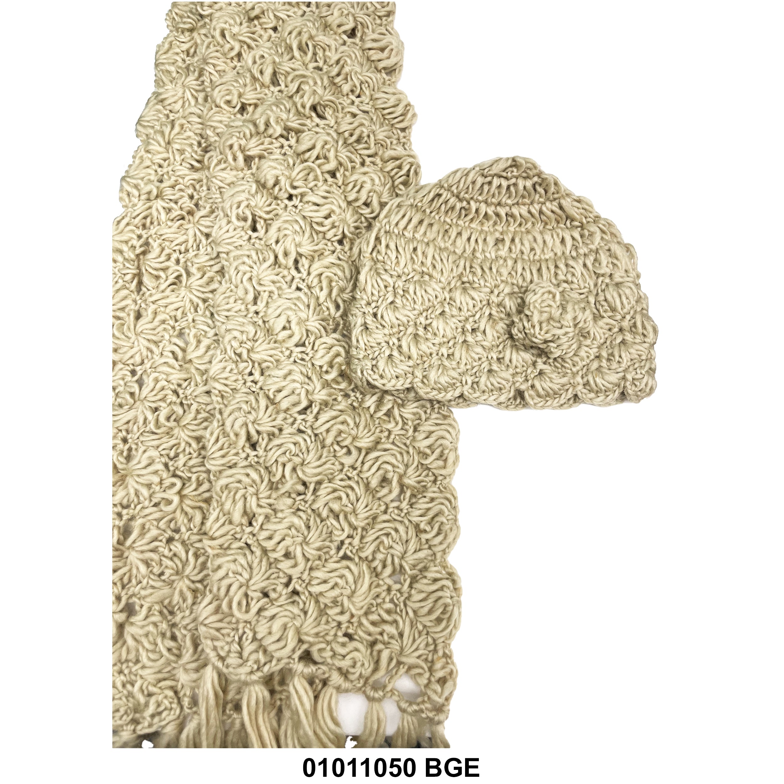 Winter Warm Knitted Beanies And Scarf Set 01011050 BGE