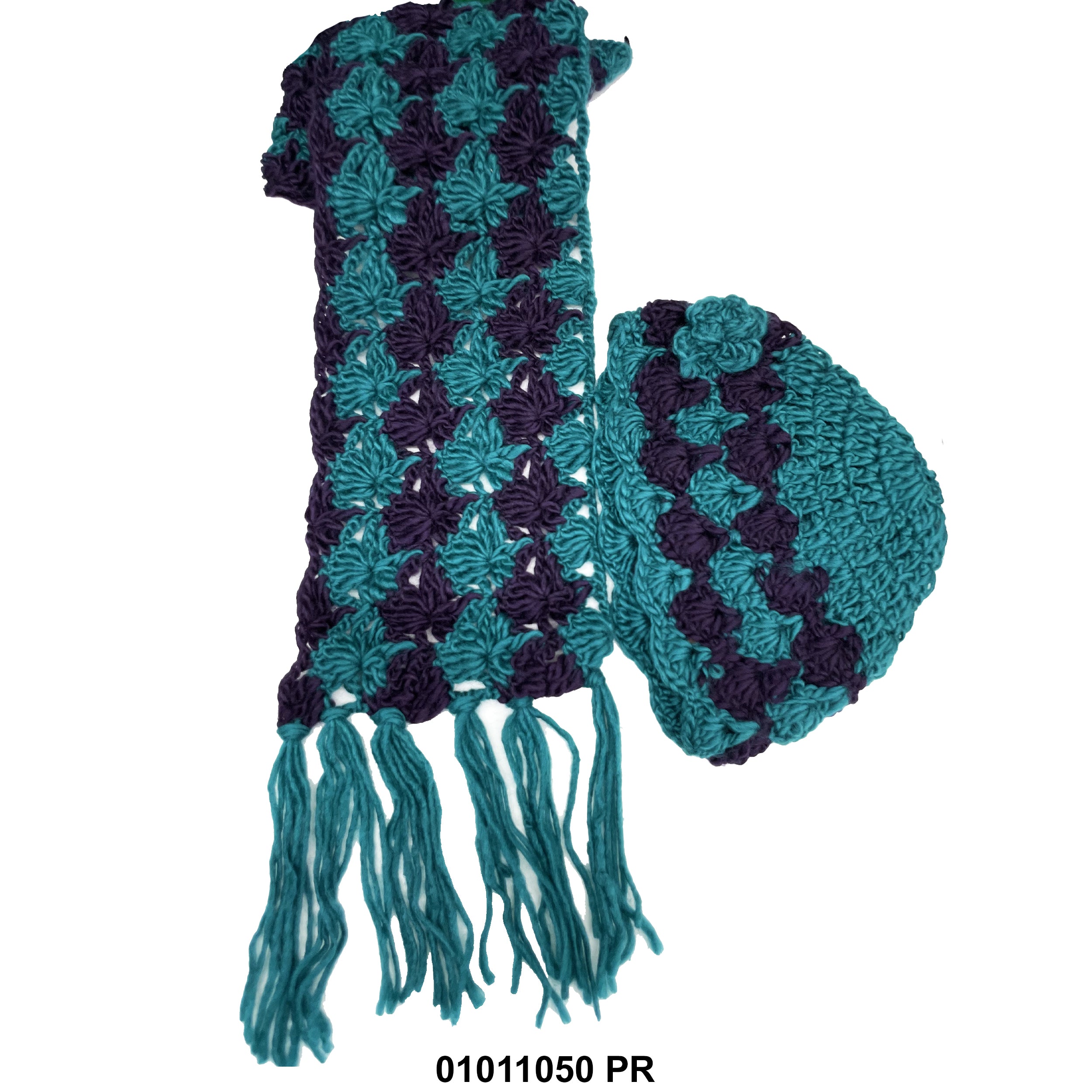 Winter Warm Knitted Beanies And Scarf Set 01011050 PR