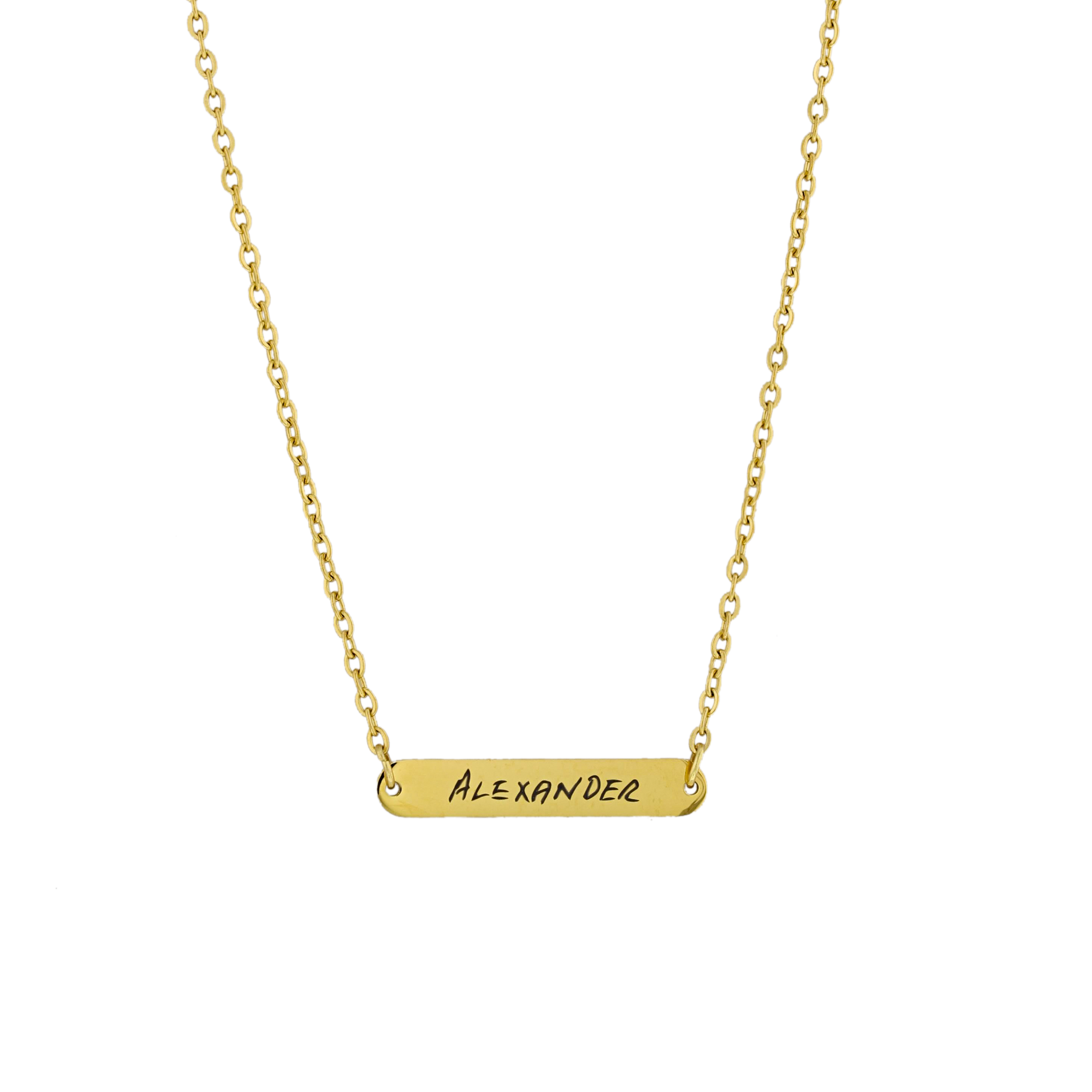 Customizable Nameplate Bar Necklace KCL 28