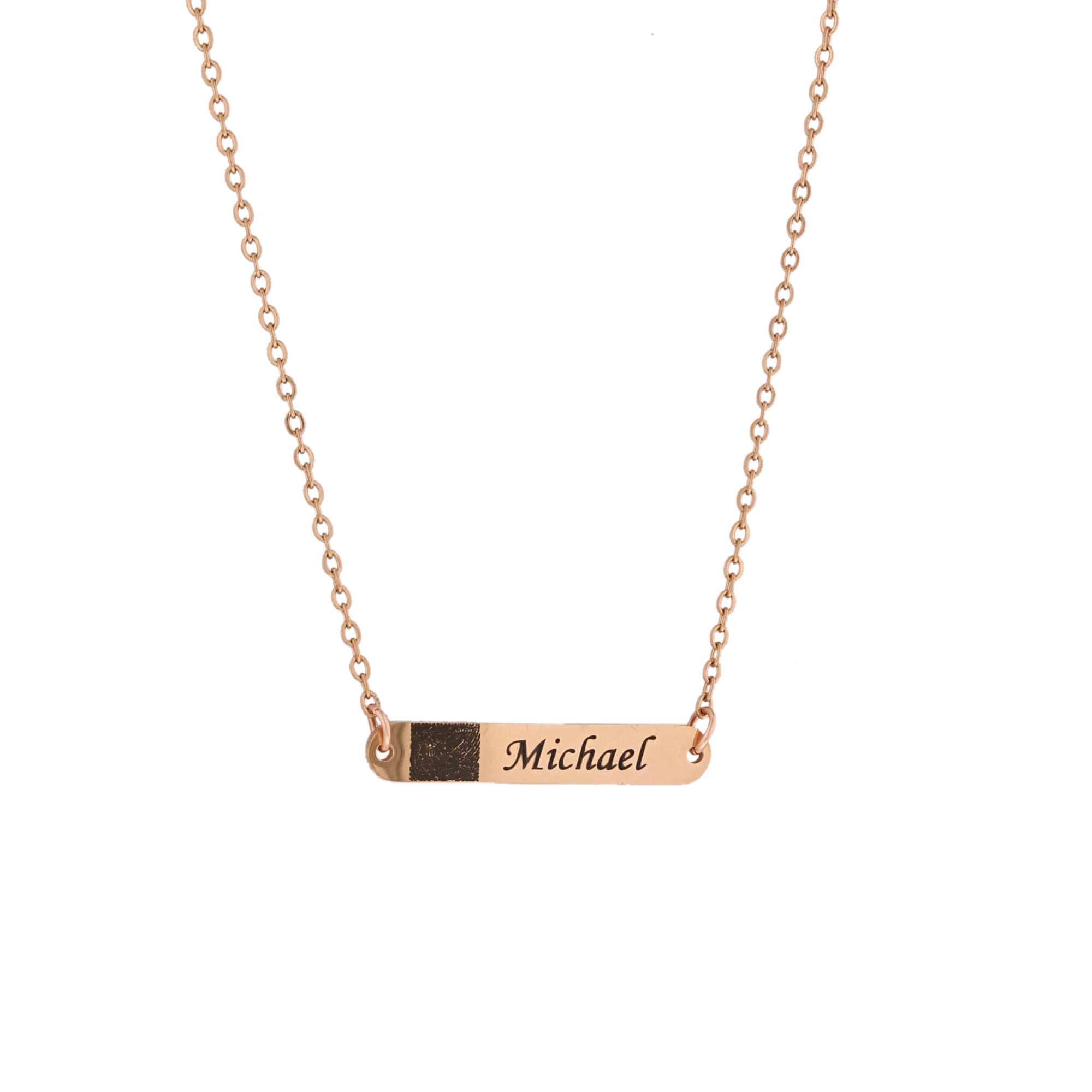 Customizable Nameplate Bar Necklace KCL 28