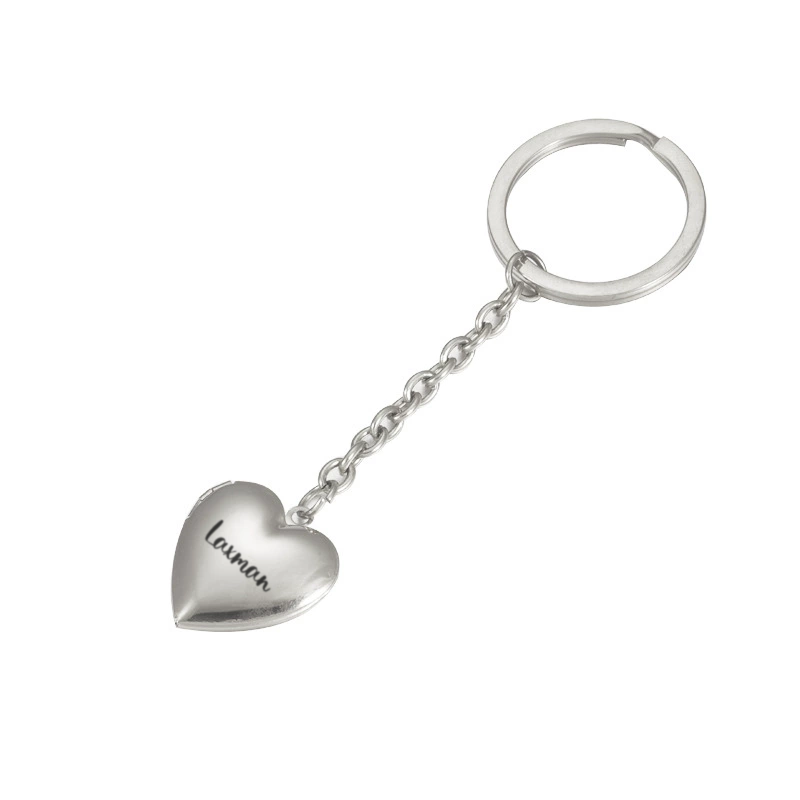 Engraved Heart Locket Keychain KCK 25