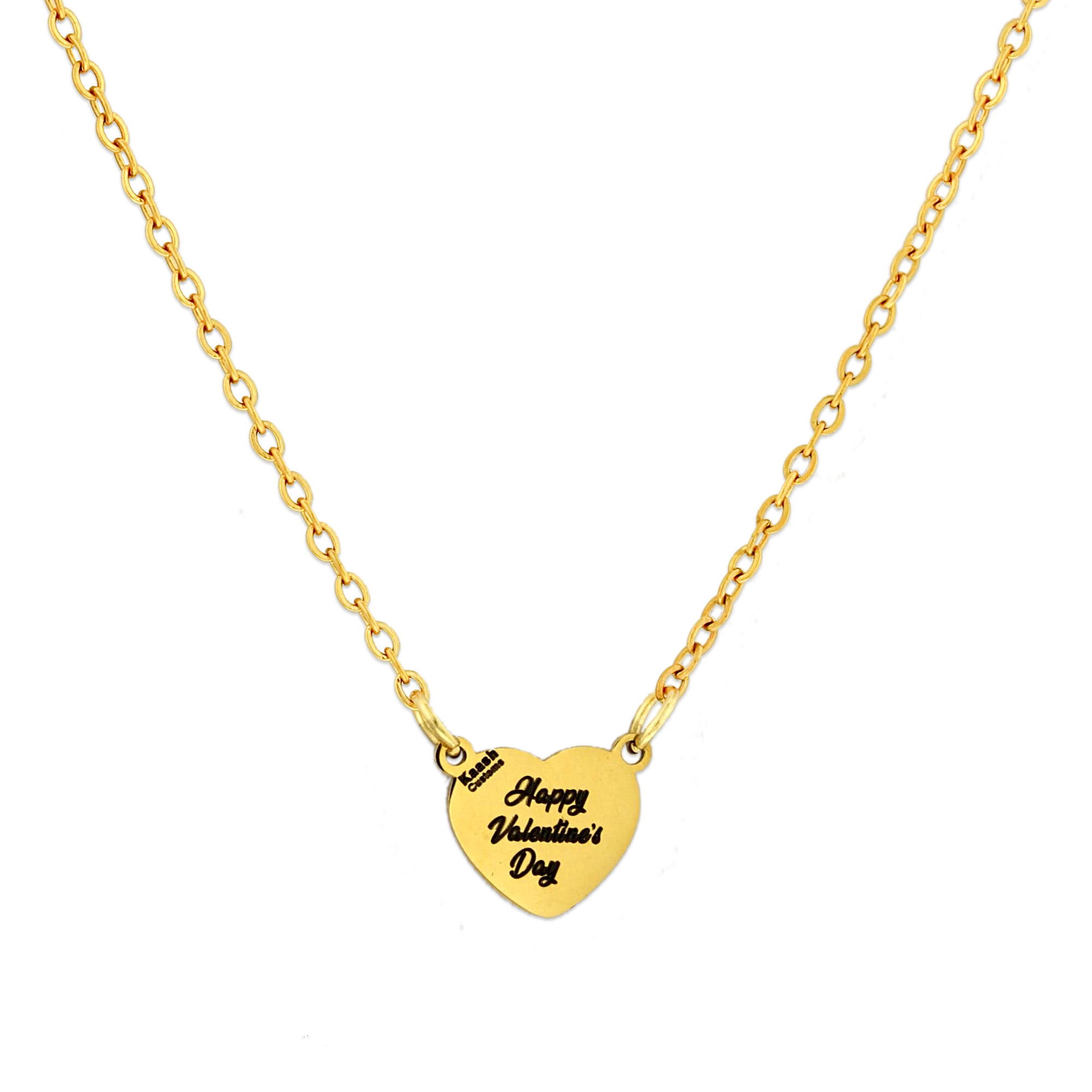 Custom Engraved Heart Name Necklace KCL 4