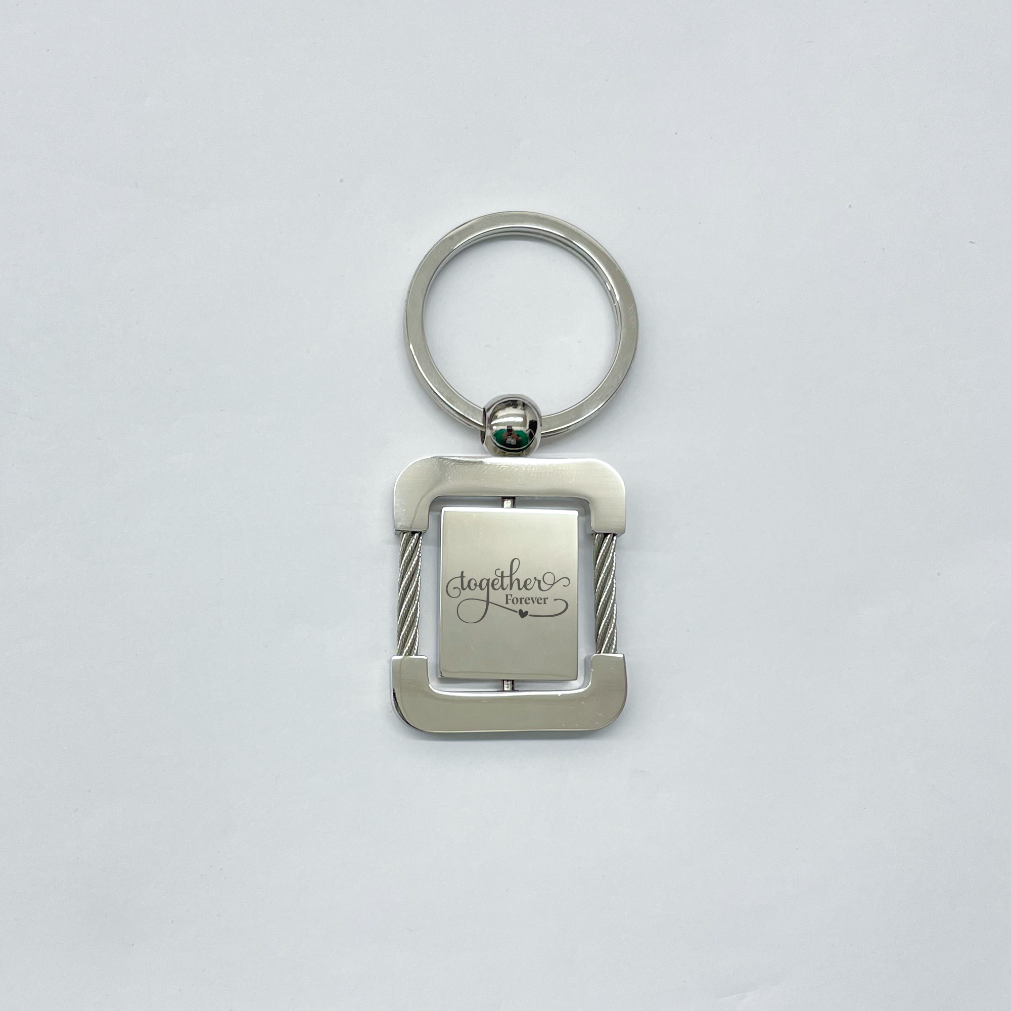 Double rotating square keychain CH 0103