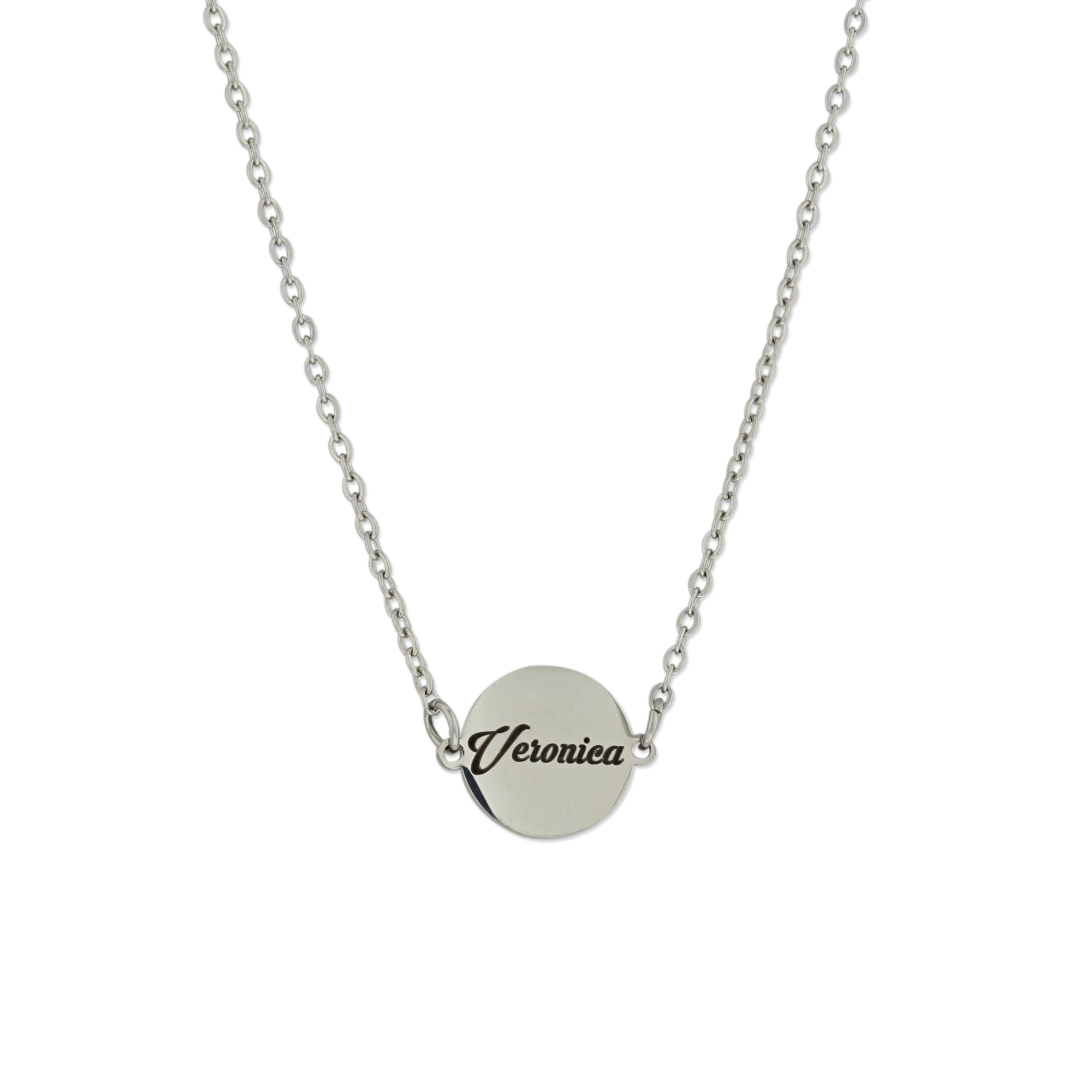 Engraved Coin Necklace for Her KCL 16