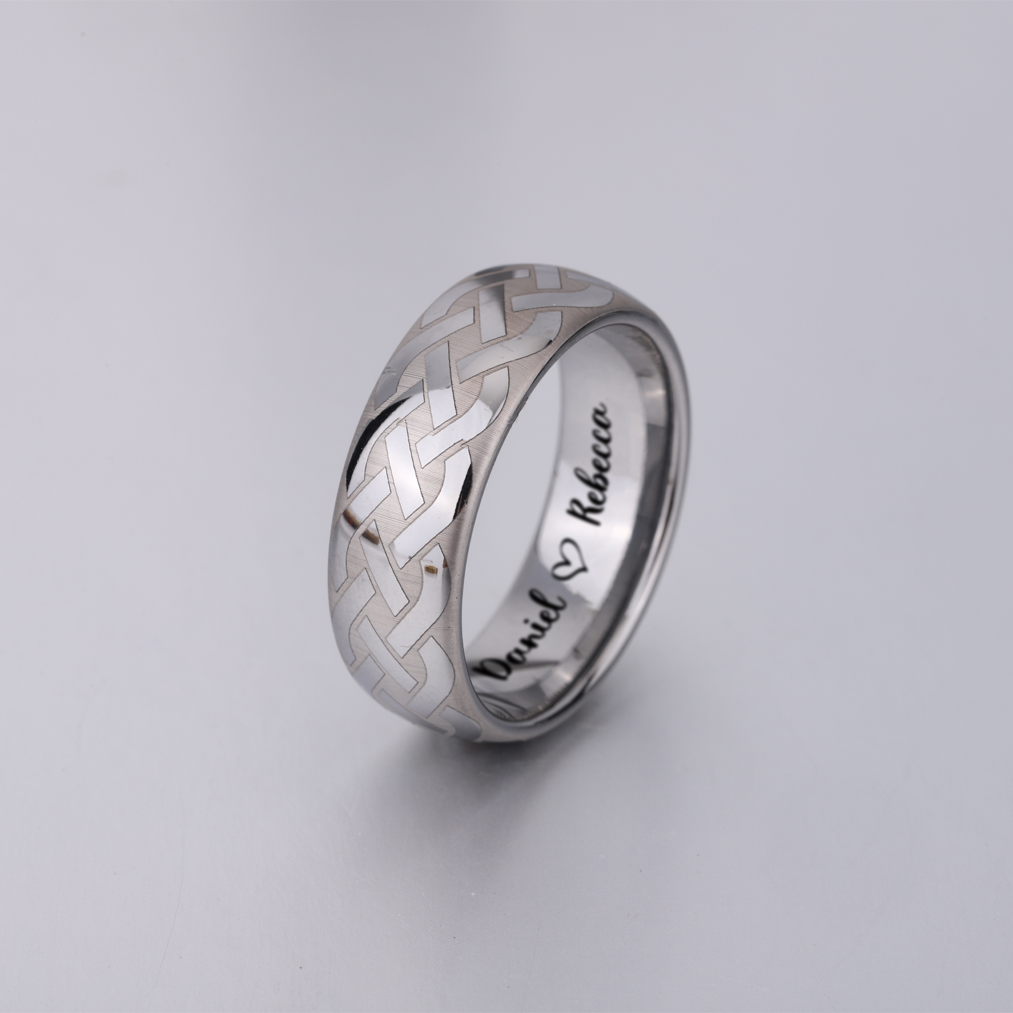 Silver Celtic Knot Pattern Ring KCLR 13