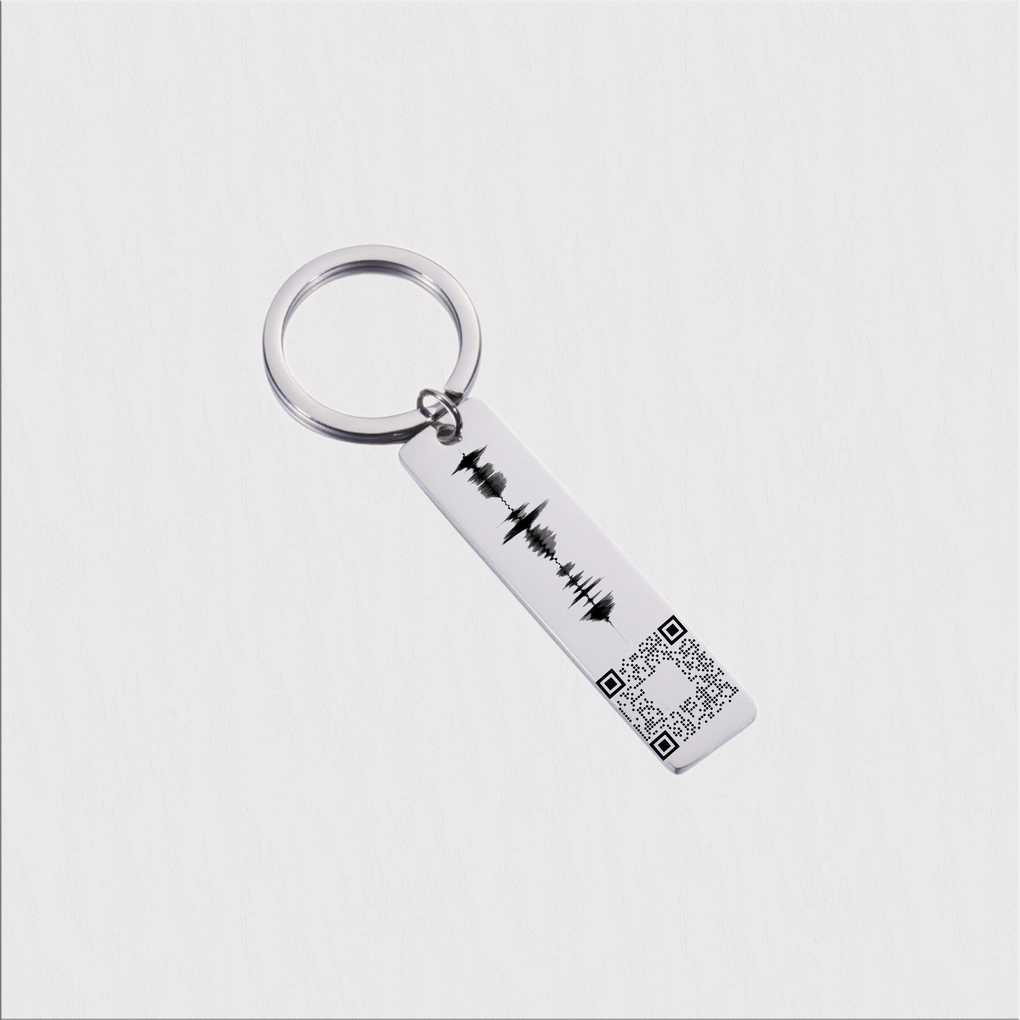 Custom Audio Sound Wave Keychain KCK 4 B