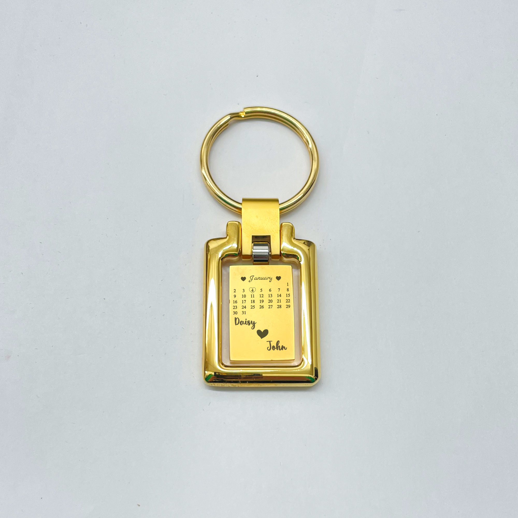 Revolving Double Rectangle Keychain BR 201