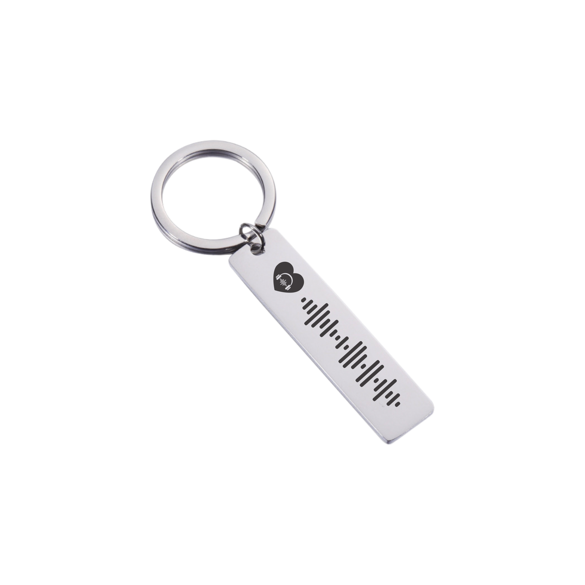 Personalised Audio Scan QR Code Bar Keychain KCK 4