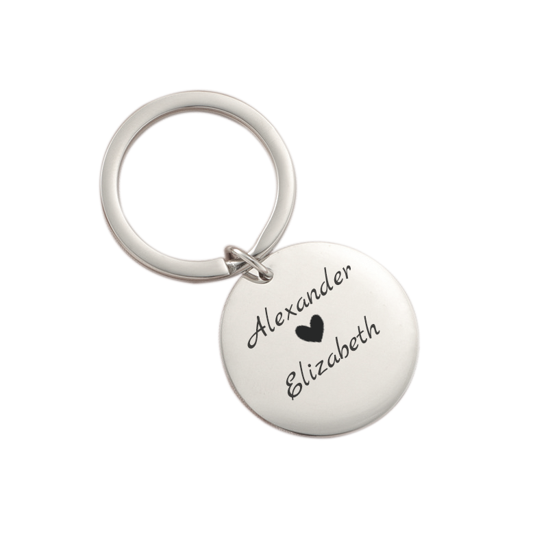 Engraved Photo Round Keychain KCK 11