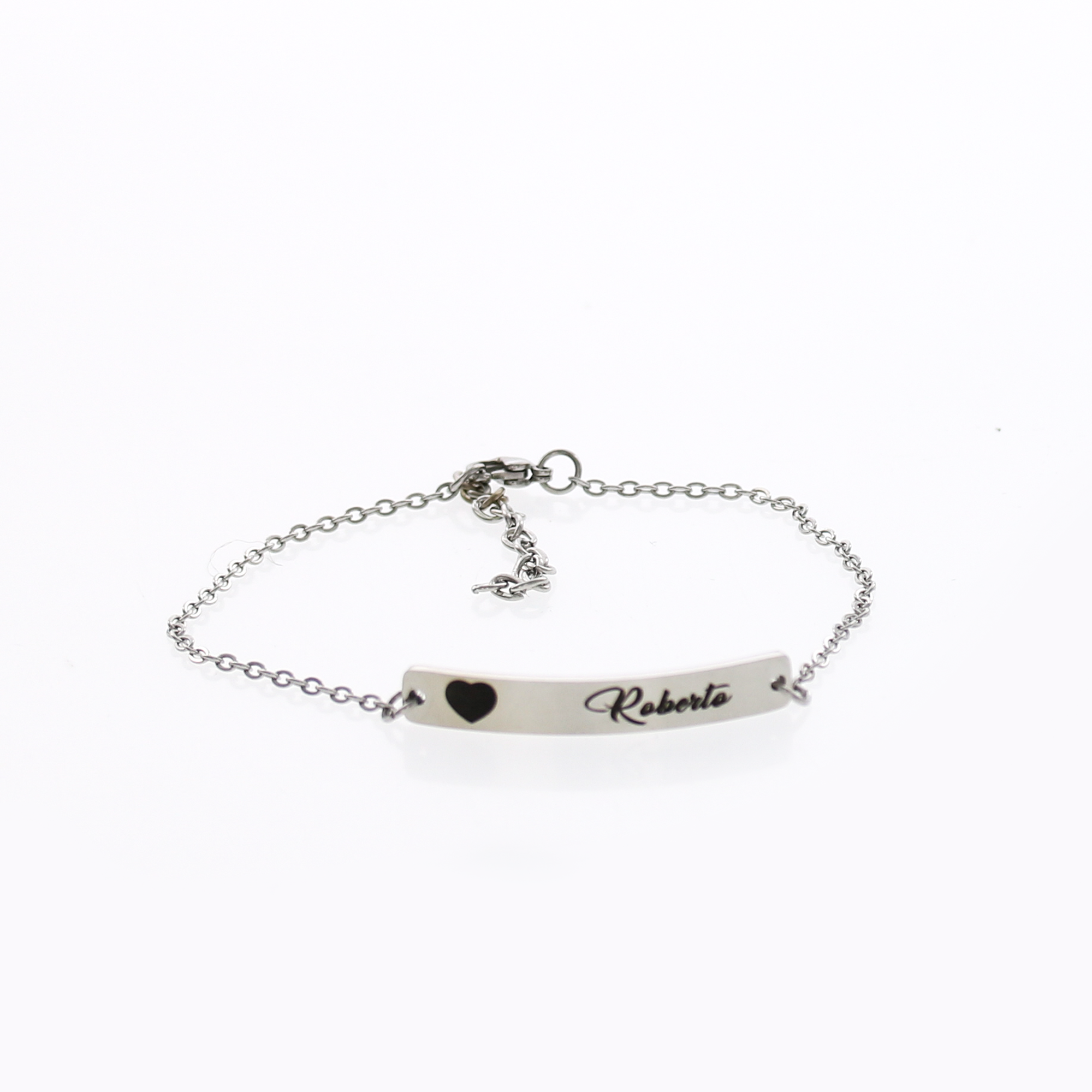 Custom Engraved Handwritten Bar Bracelet KCL 17