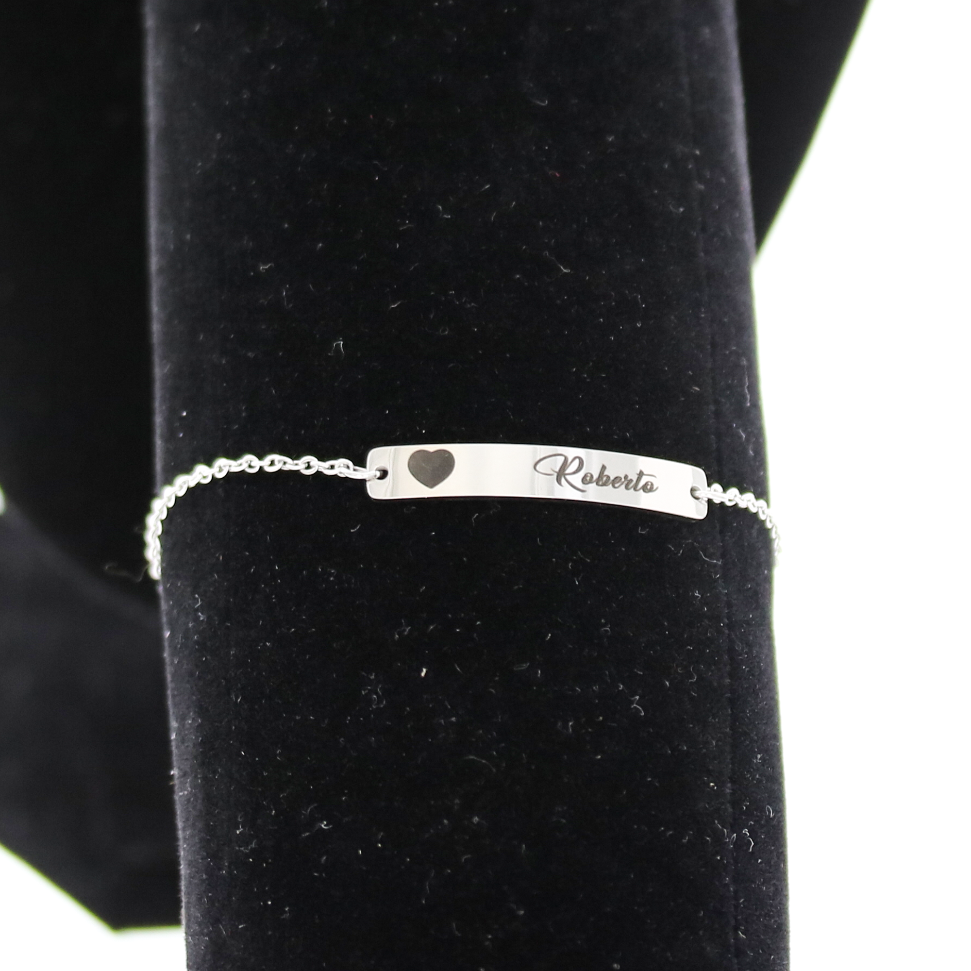 Custom Engraved Handwritten Bar Bracelet KCL 17