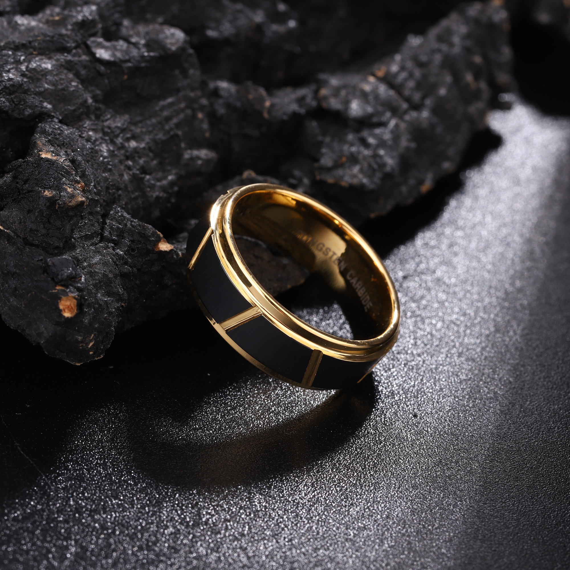 Black Gold Tungsten Ring KCLR 8