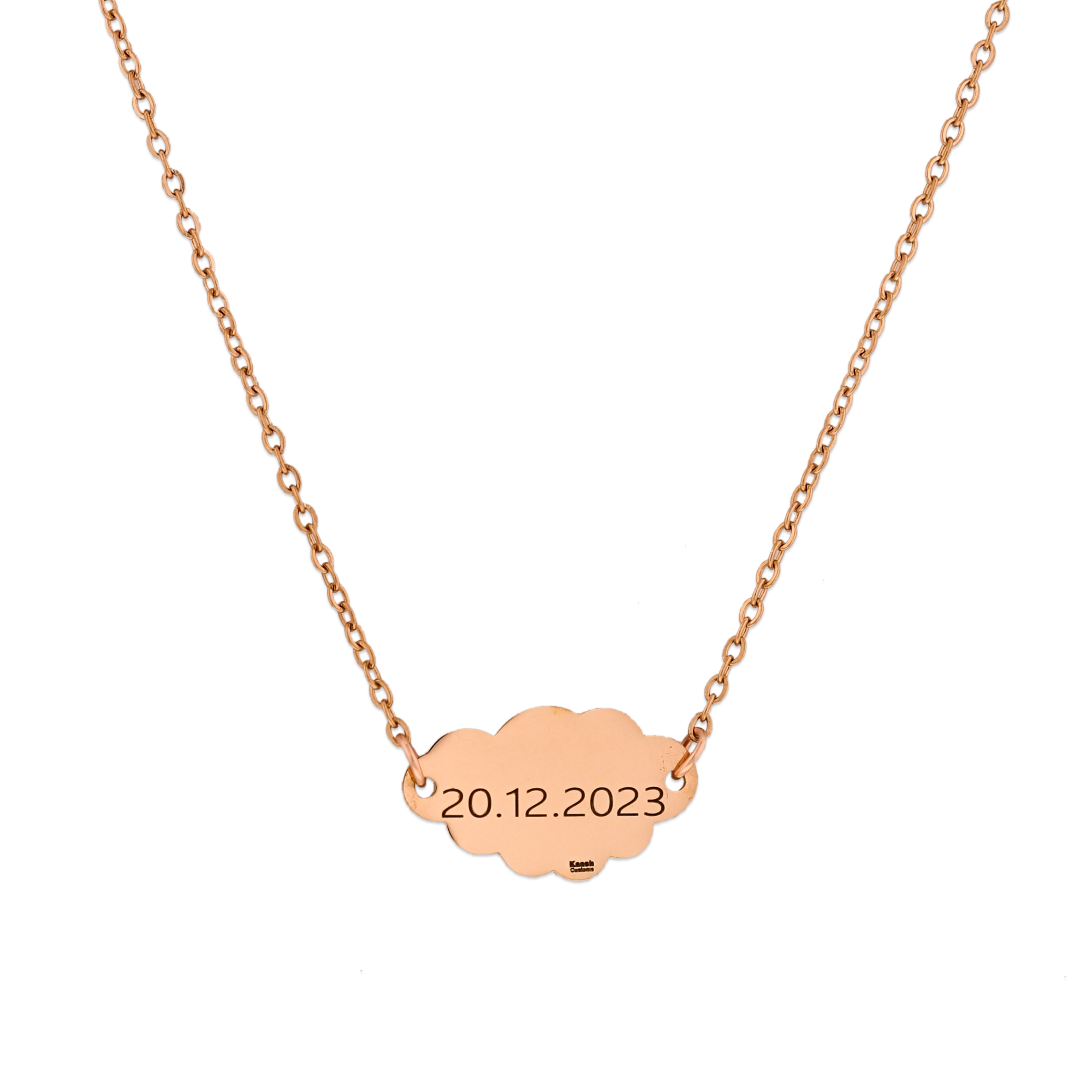 Engravable Cloud Name Necklace KCL 15