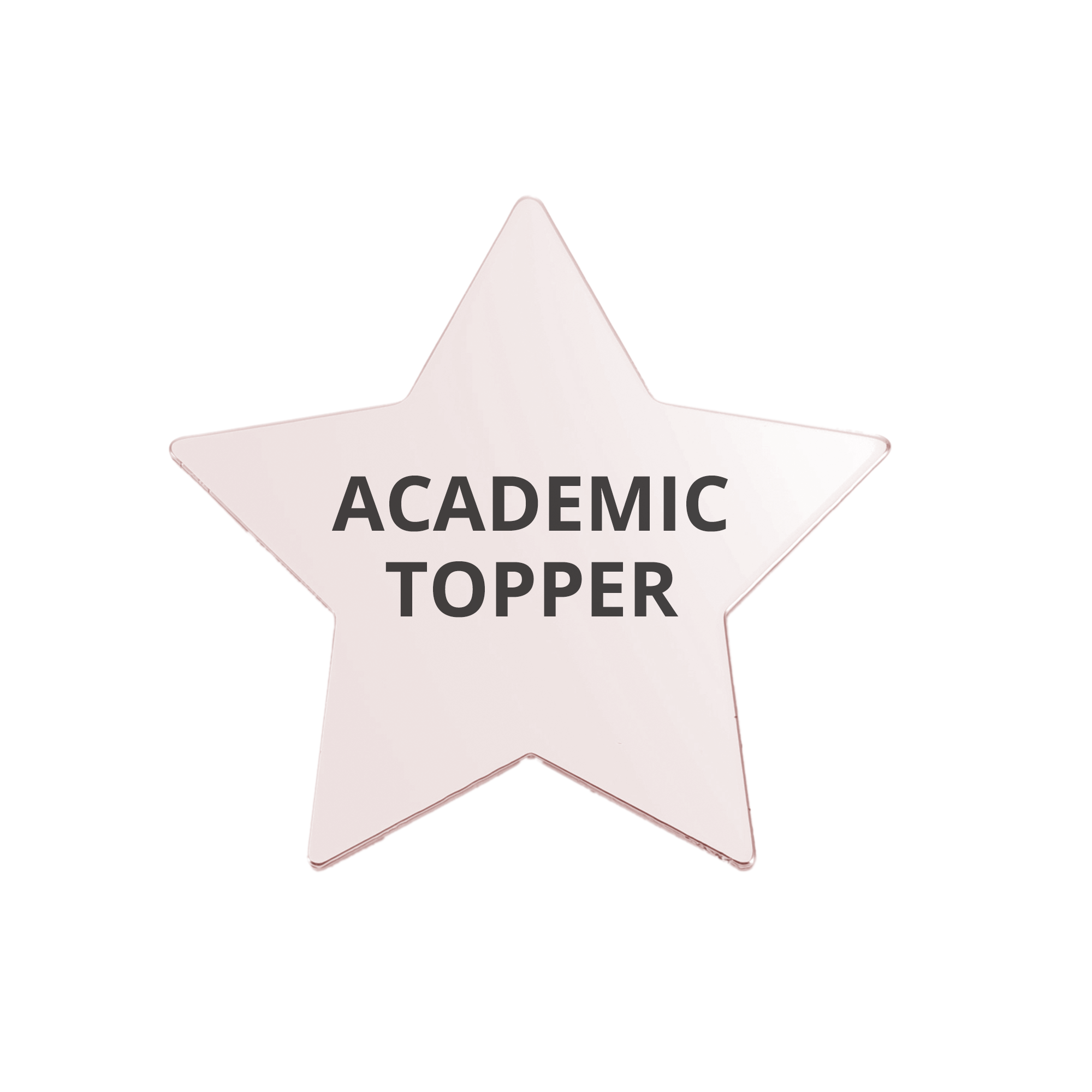 Engravable Top Student Star Badges KCLB 3
