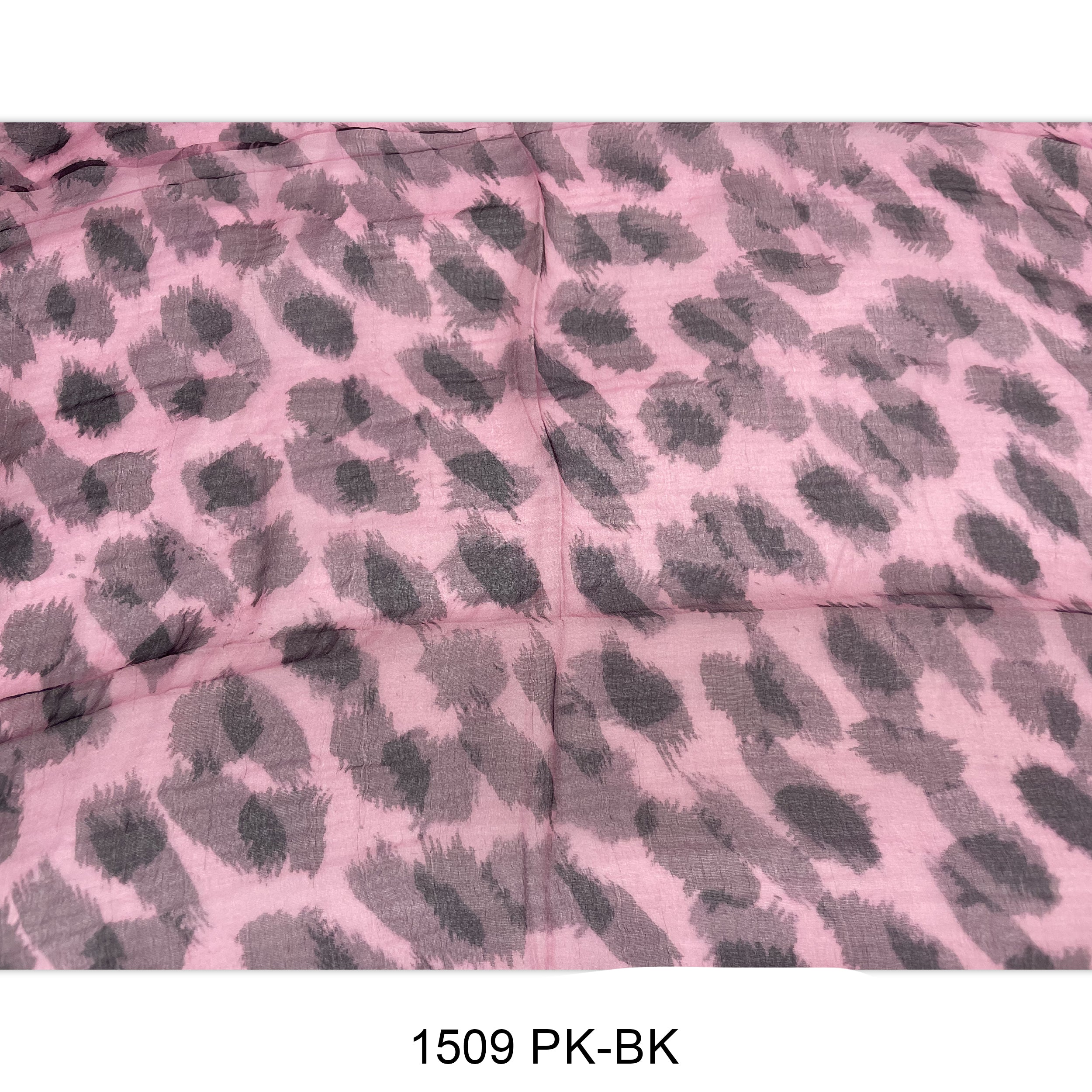 Spots Print Silk Scarf 1509 PK-BK