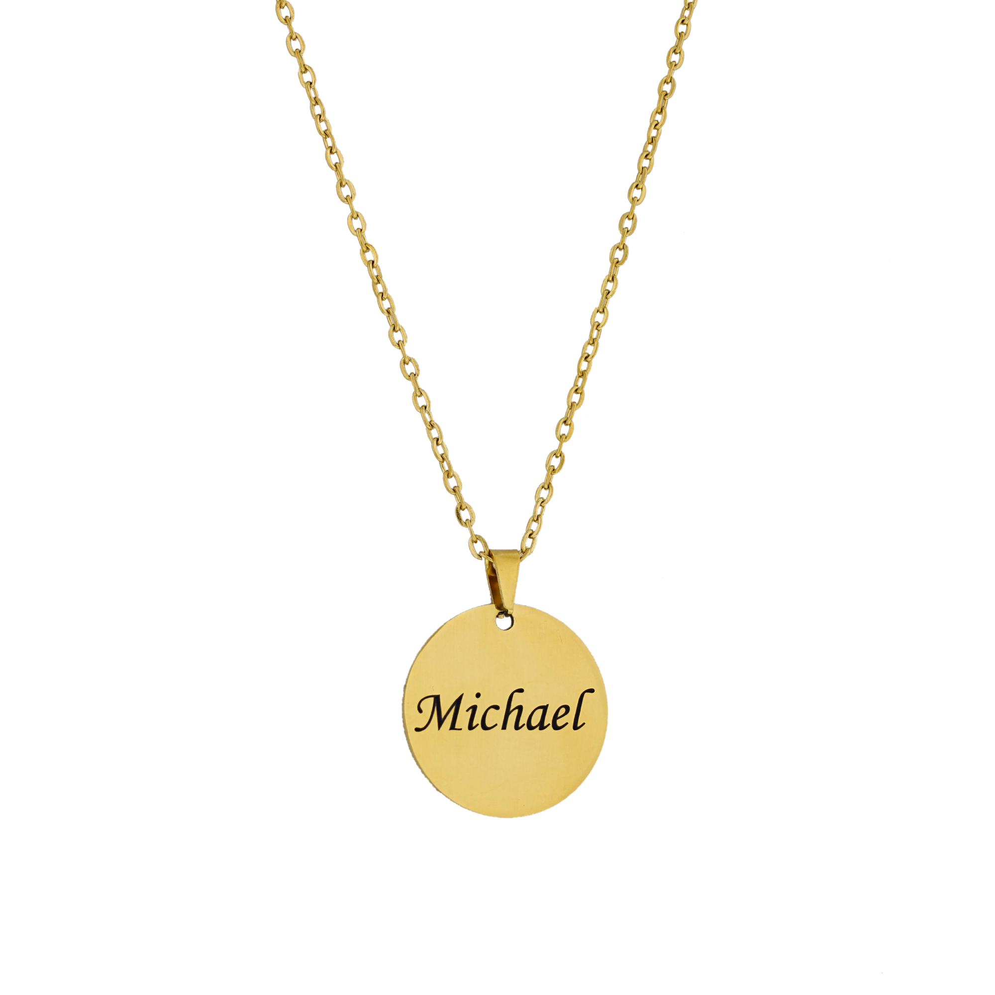 Personalized Disc Name Necklace KCL 27