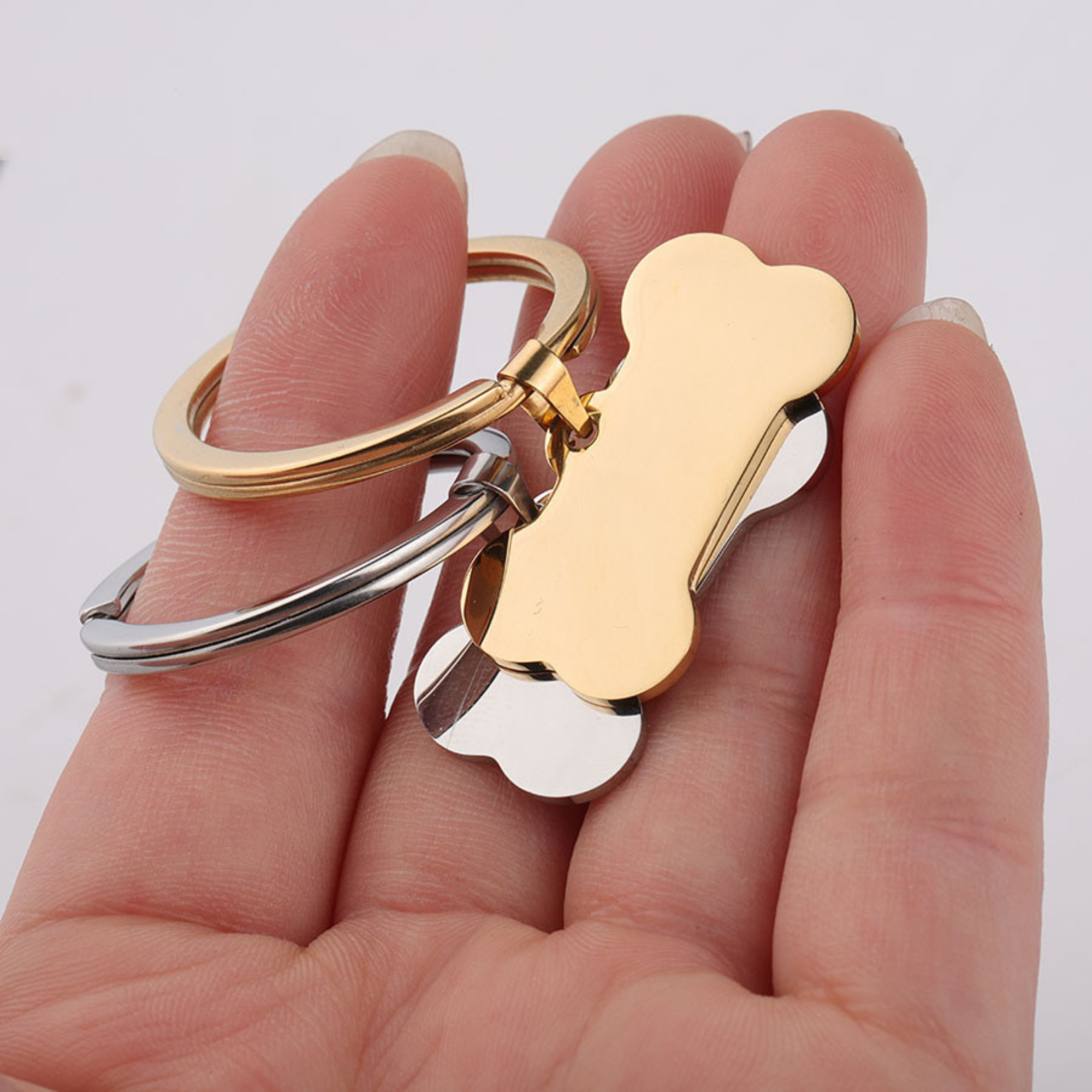 Customized Dog Bone Keychain KCK 13