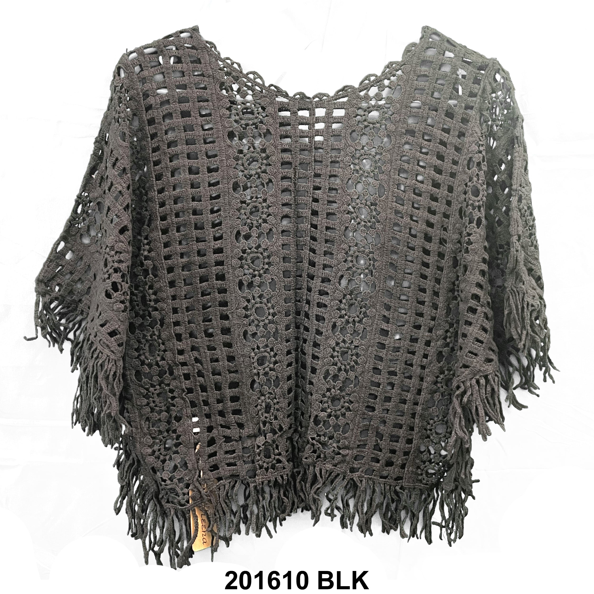 Crochet Coverup 201610 BLK