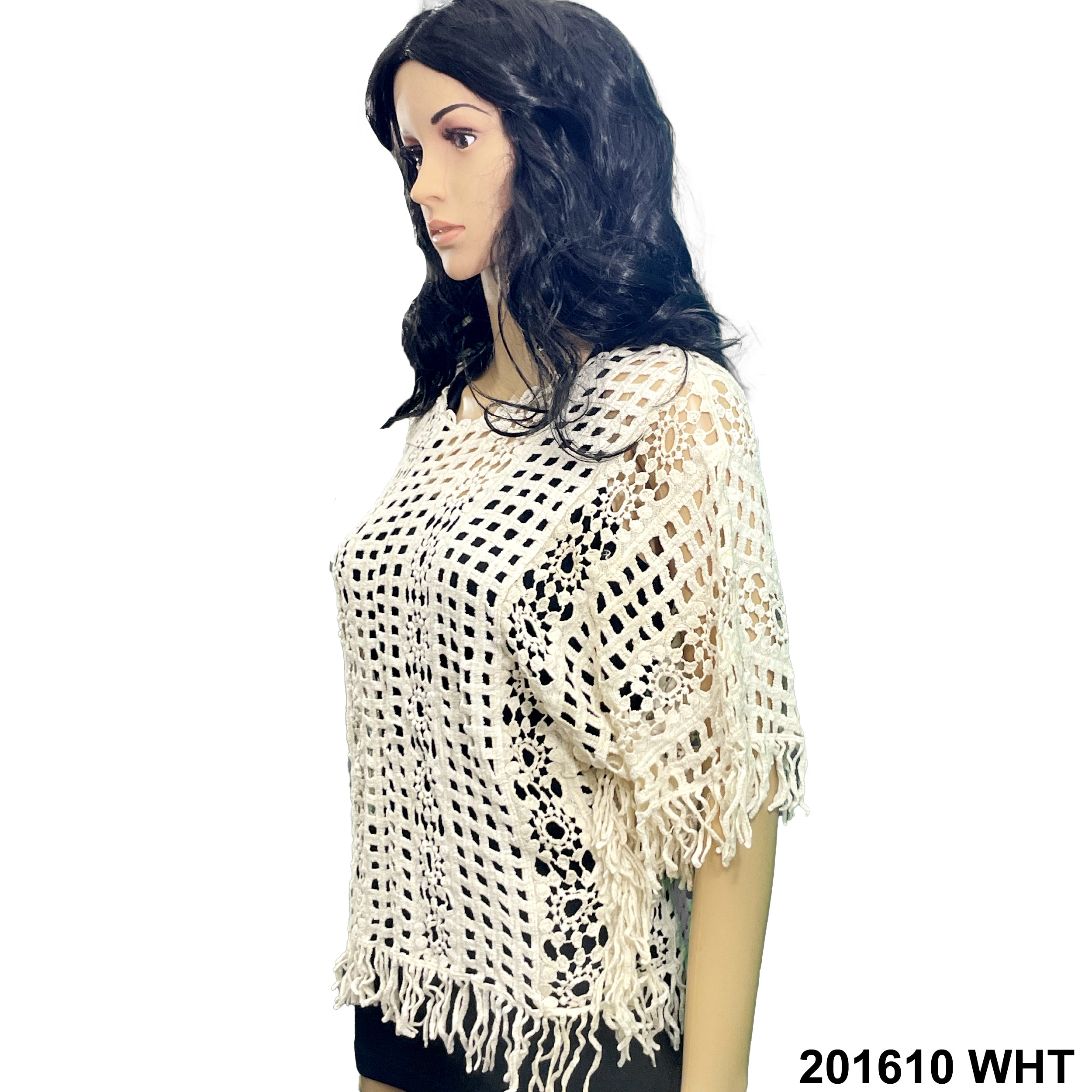 Crochet Coverup 201610 WHT