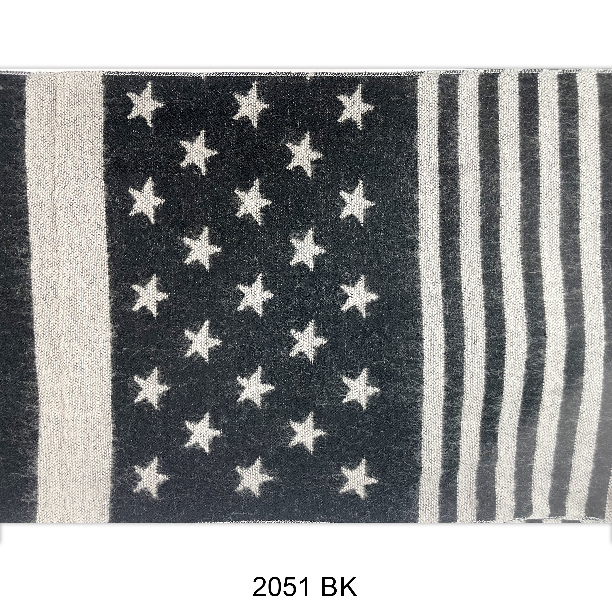 Flag Print Infinity Scarf 2051 BK