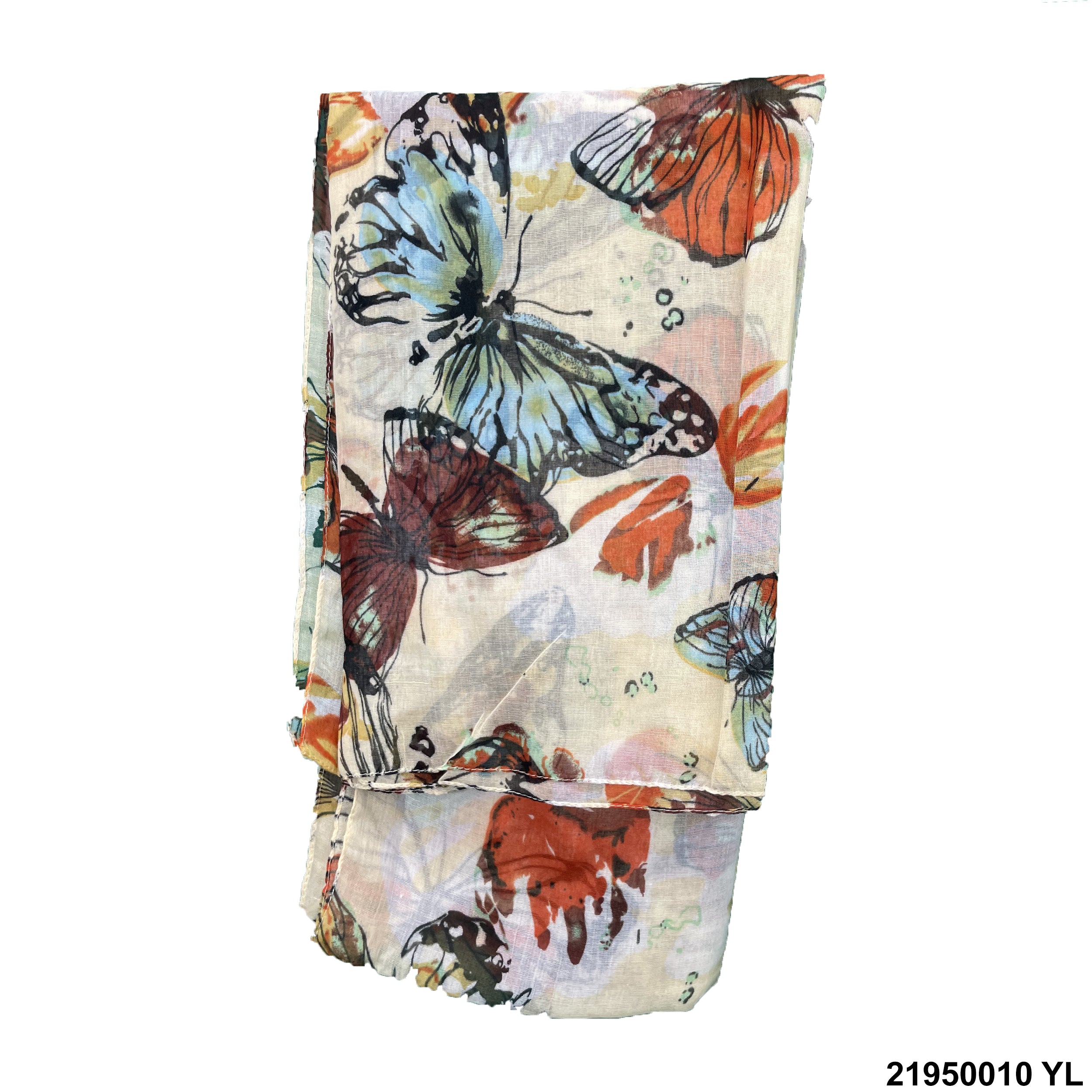 Butterfly Print Summer Scarf 21950010 YL