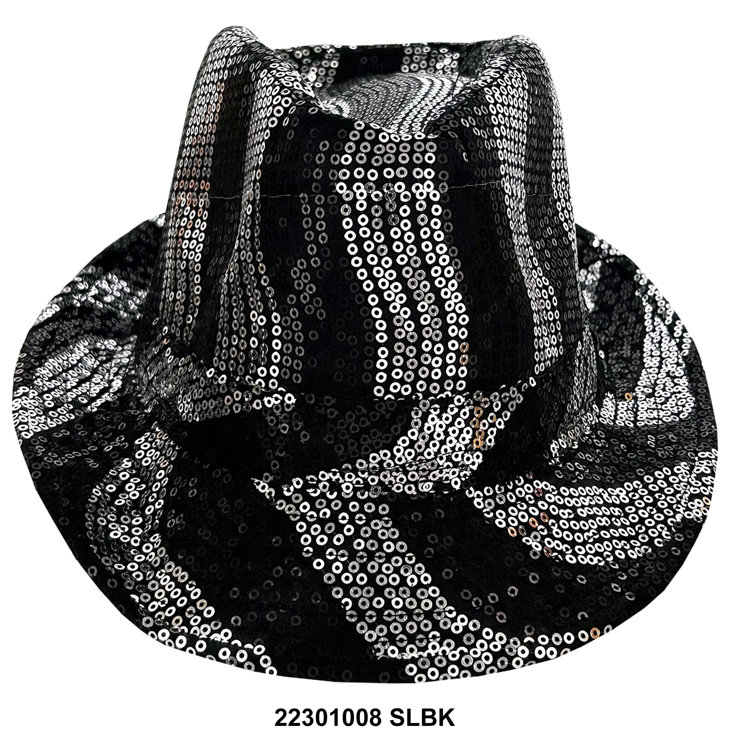 Sequined Fedora Hat 22301008 SLBK