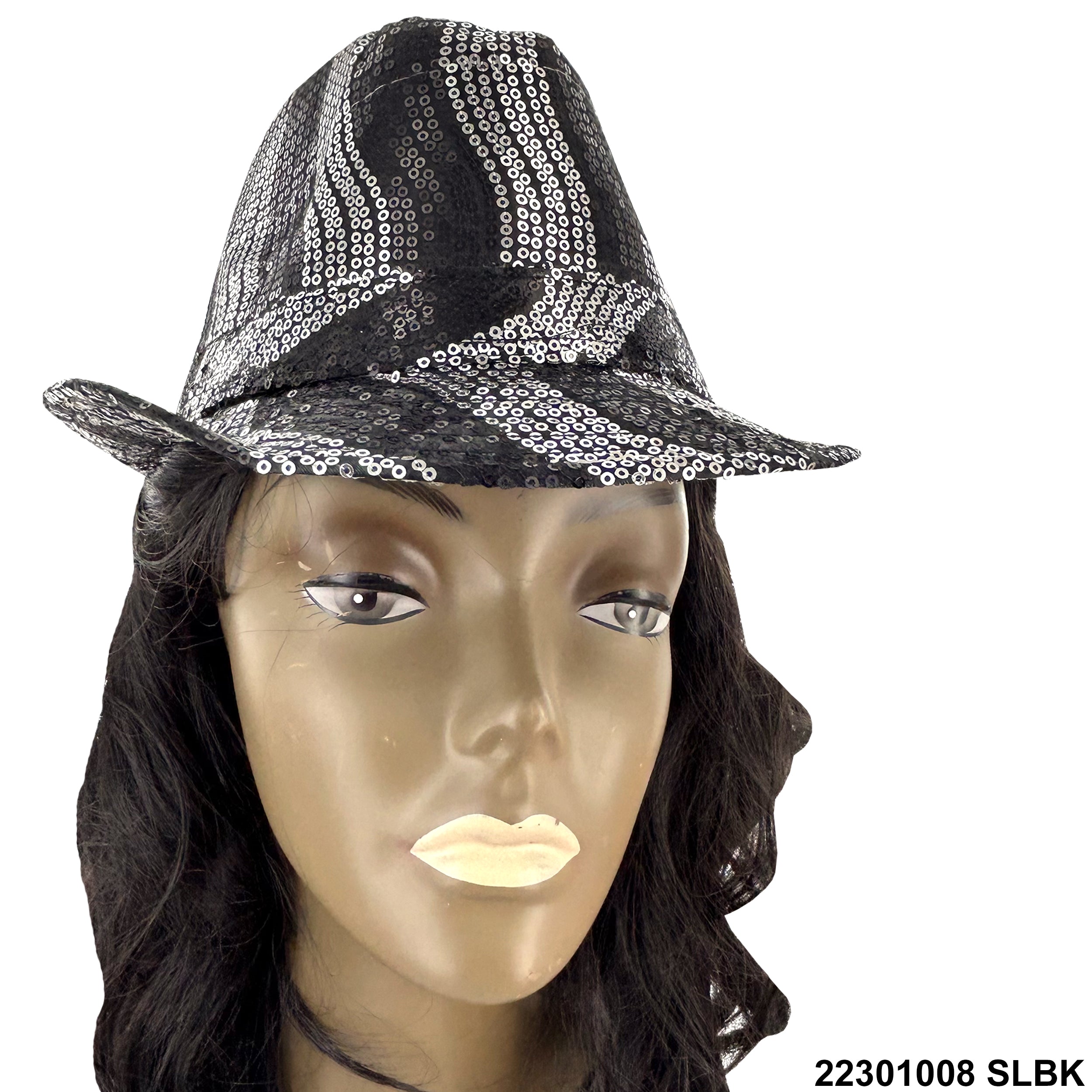 Sequined Fedora Hat 22301008 SLBK