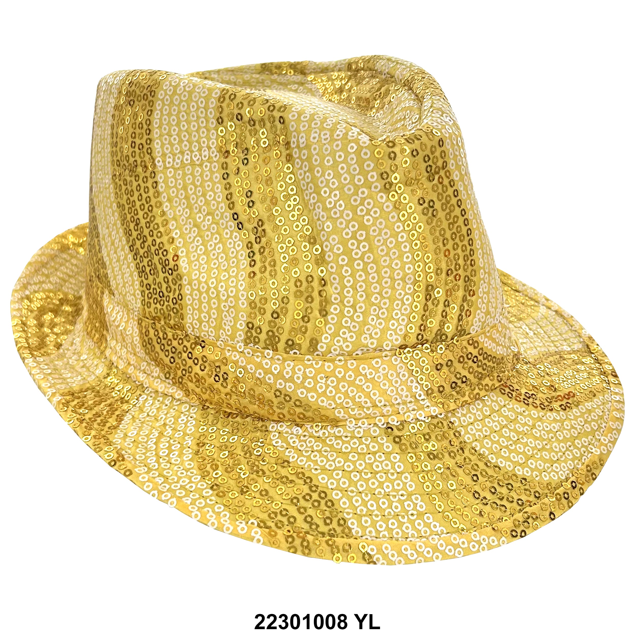 Sequined Fedora Hat 22301008 YL