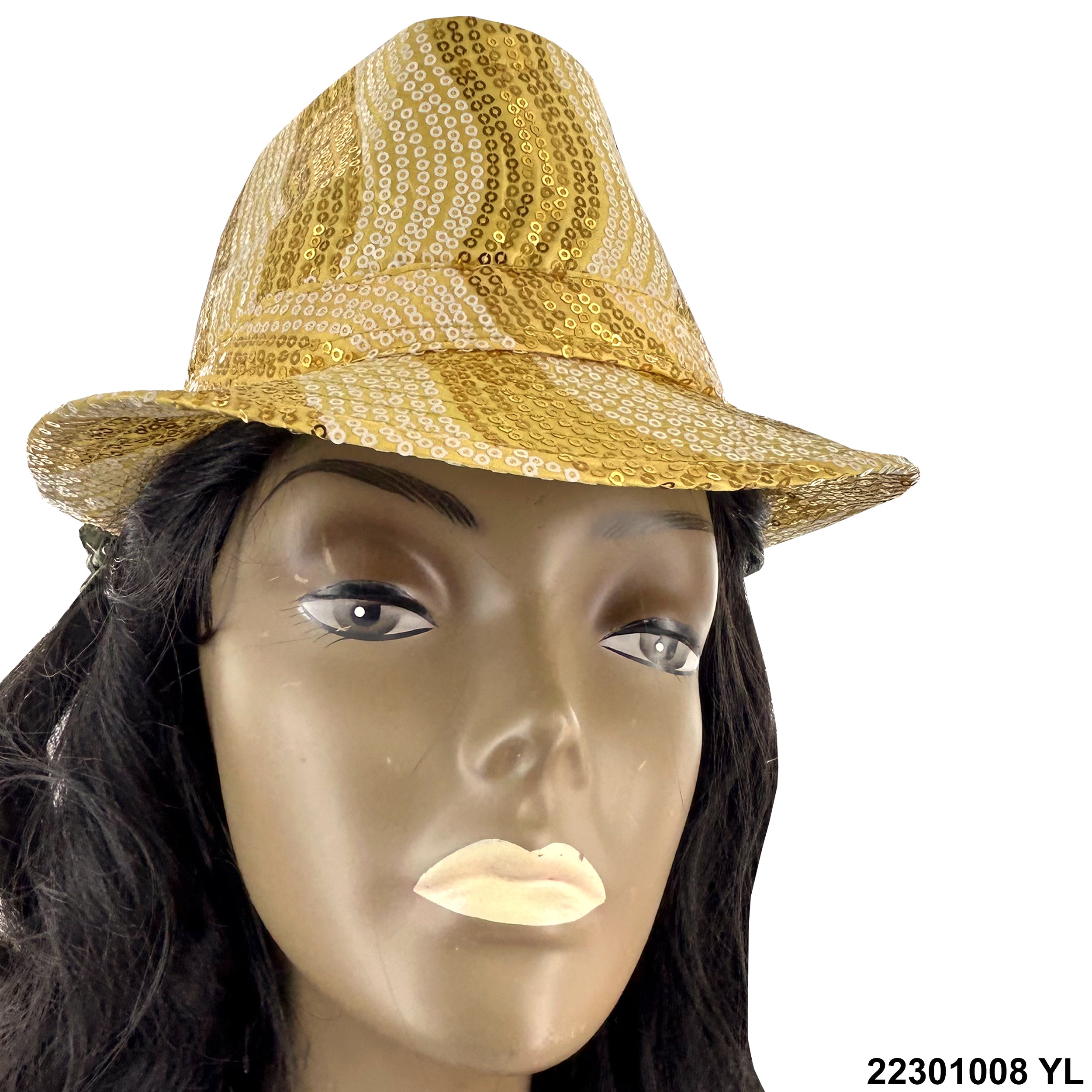 Sequined Fedora Hat 22301008 YL