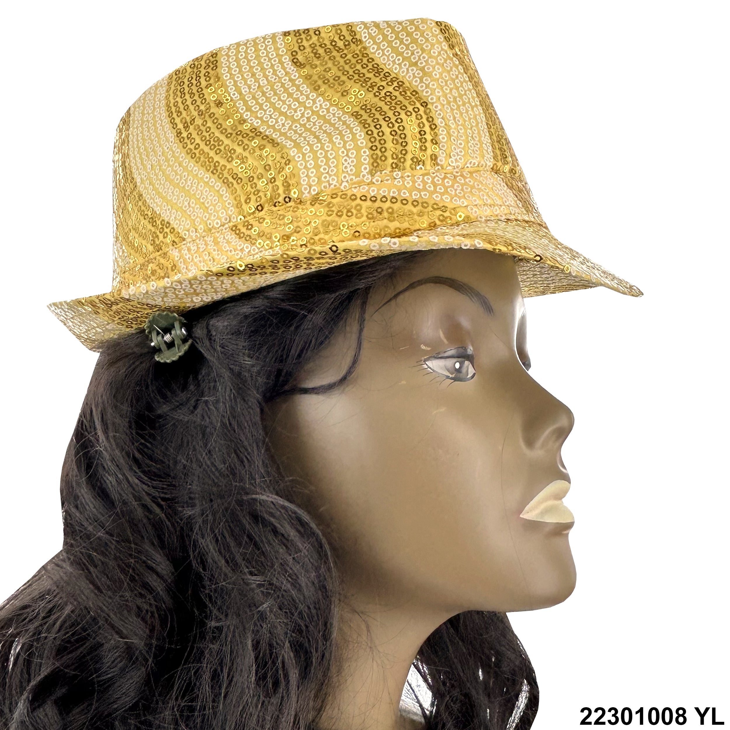 Sequined Fedora Hat 22301008 YL