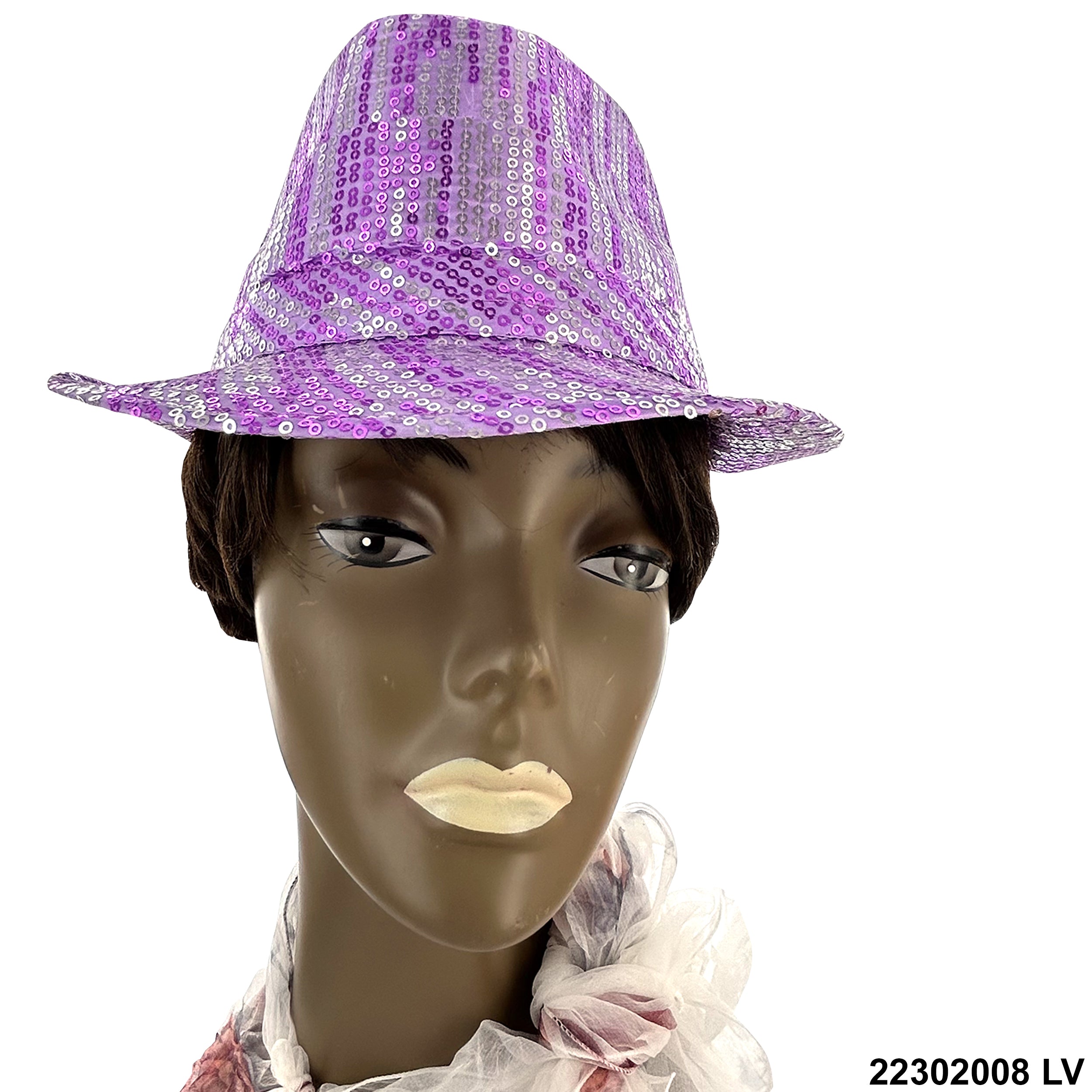 Sequined Fedora Hat 22302008 LV