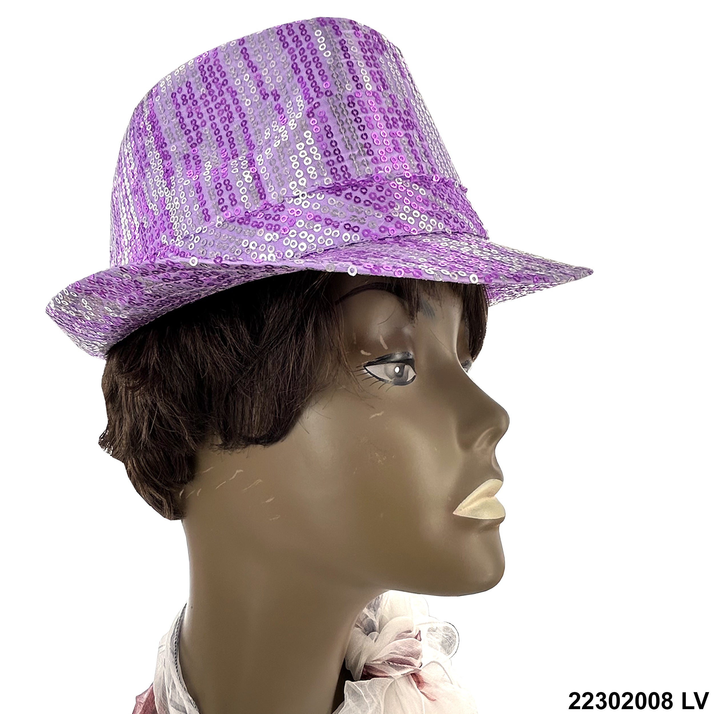 Sequined Fedora Hat 22302008 LV