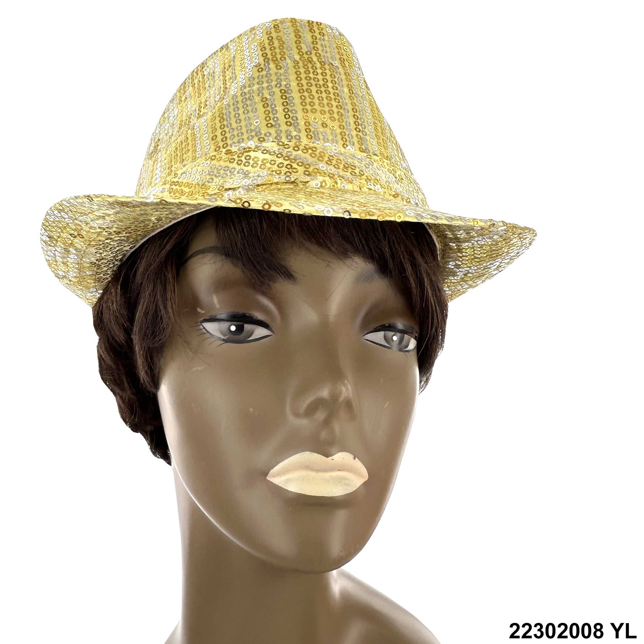 Sequined Fedora Hat 22302008 YL