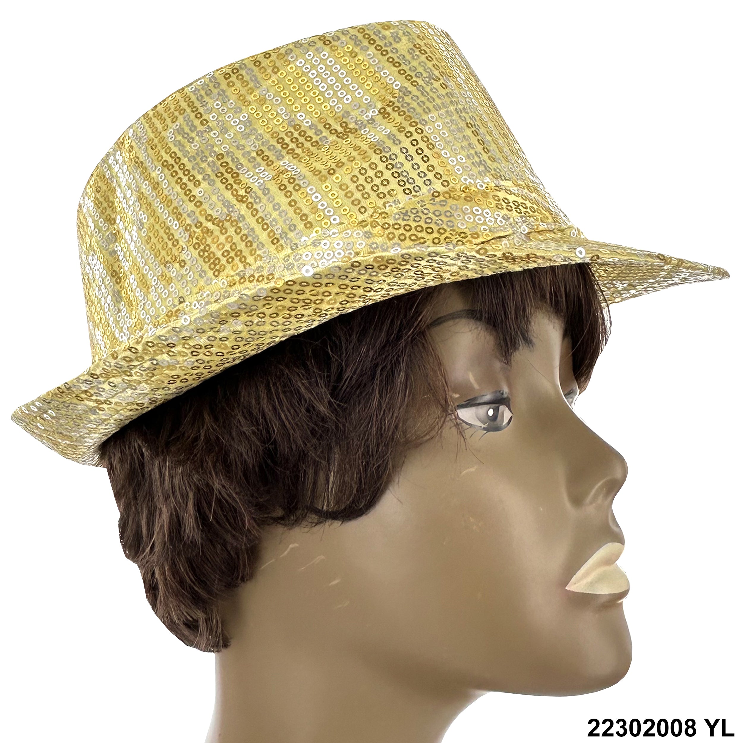 Sequined Fedora Hat 22302008 YL