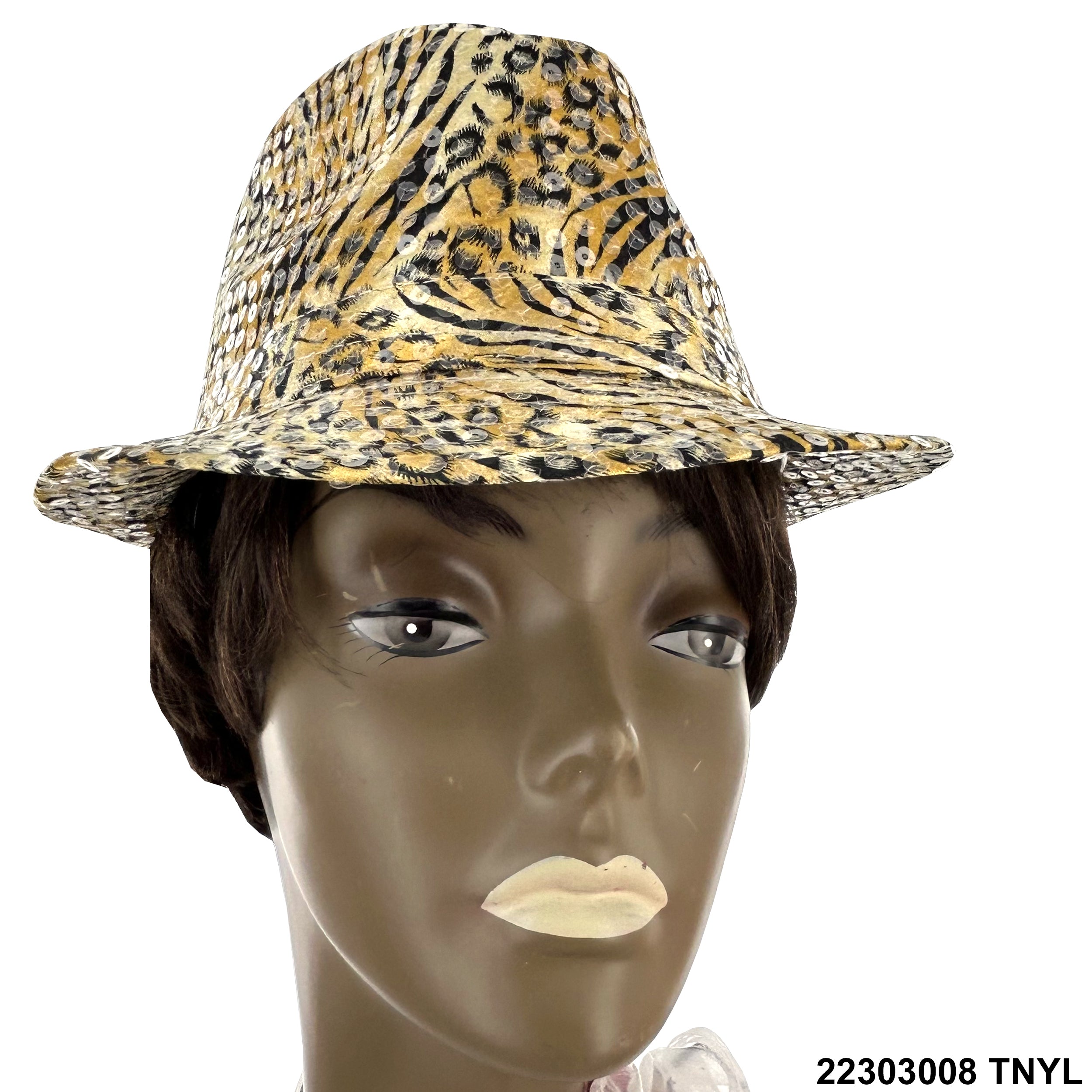 Sequined Fedora Hat 22303008 TNYL