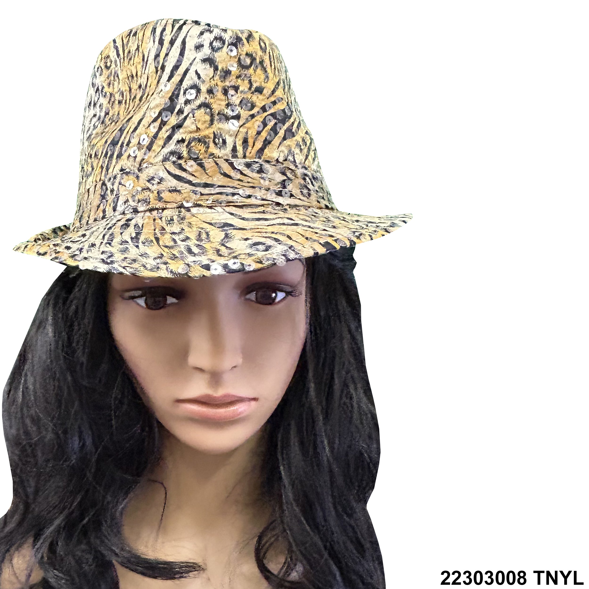 Sequined Fedora Hat 22303008 TNYL