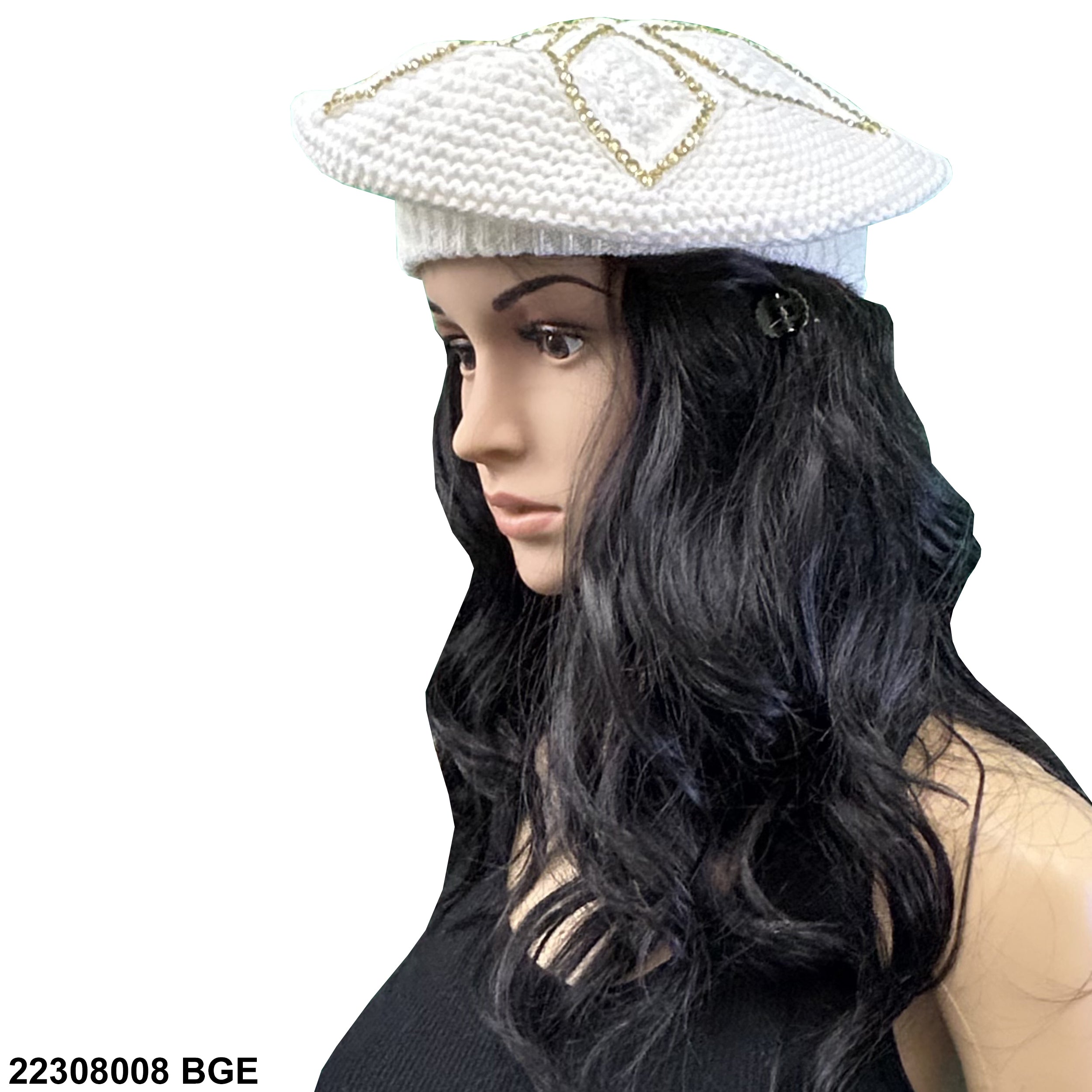 Women's Lily Acrylic Fabric Beret Hat 22308008 BGE