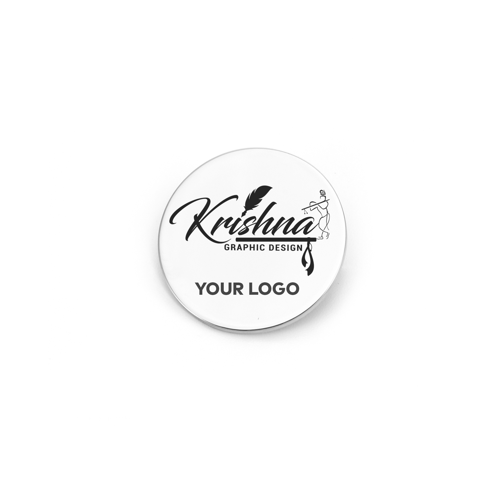 Custom Engraved Logo Lapel Pin KCLB 2