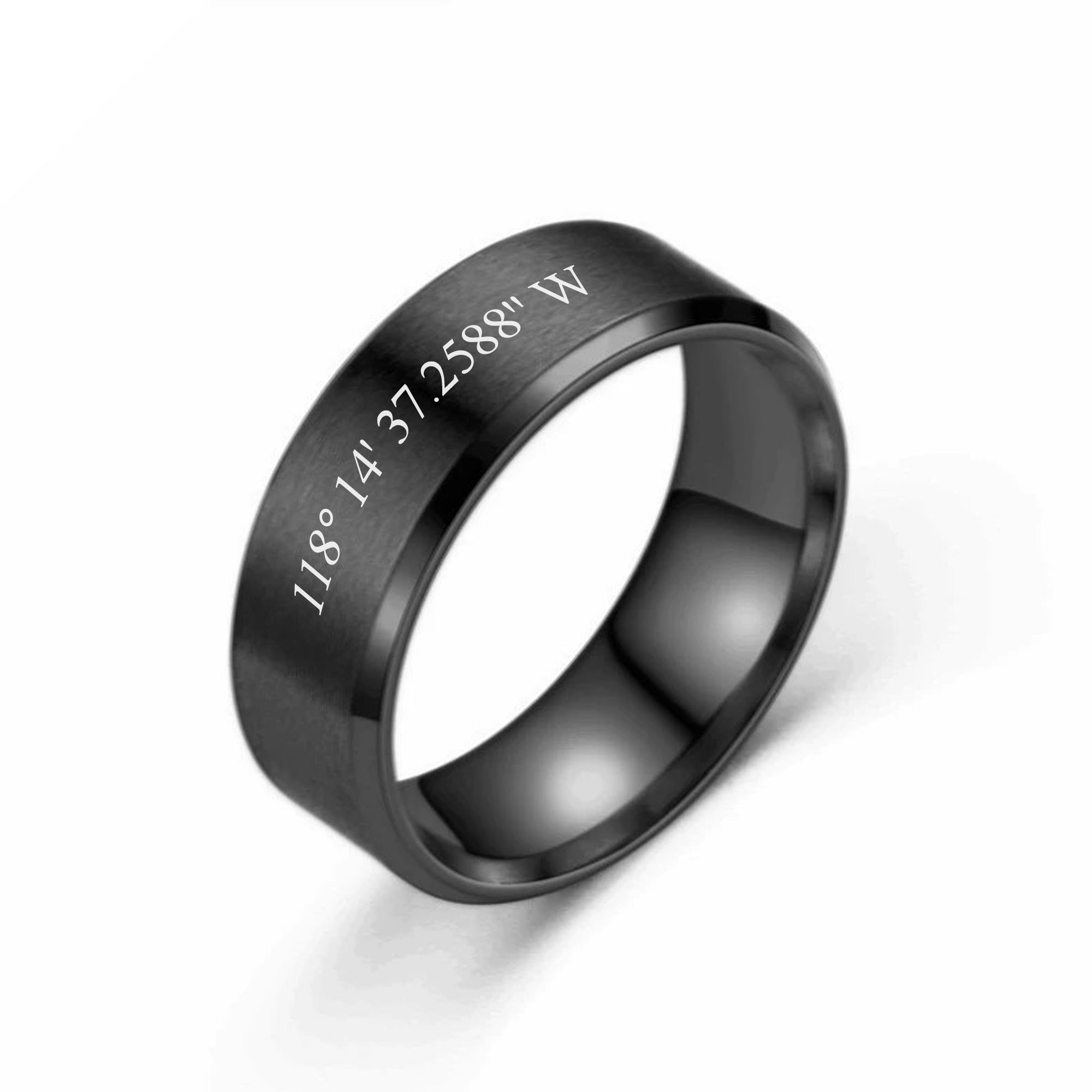 Personalised Name Band Ring 8MM KCLR 3